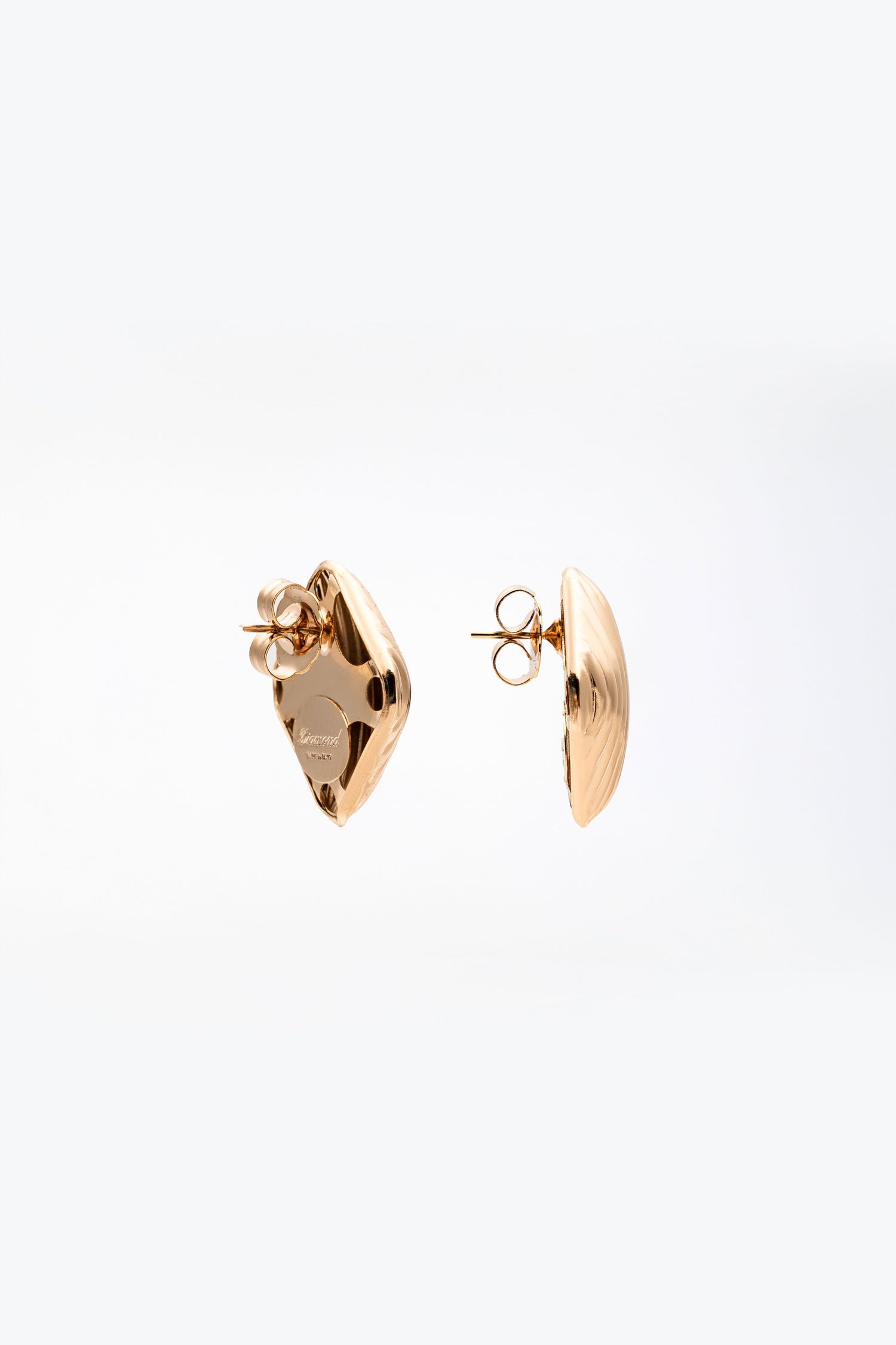 Orecchini Geometrici mini size in Ottone Placcato Oro con Design Semplice e Raffinato Irene