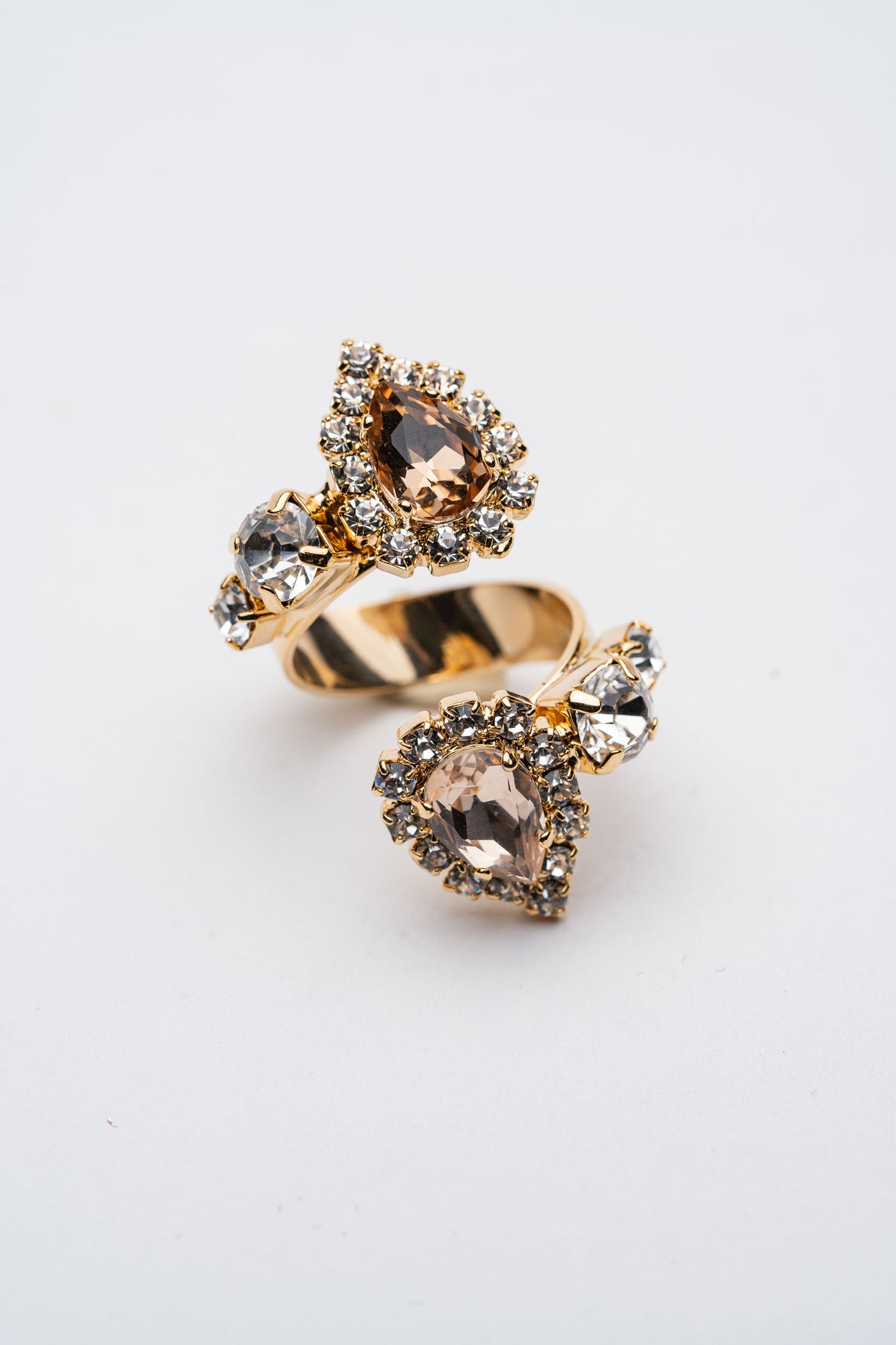 Anello Sogno di Luce in ottone antiallergico free nickel con Pietre Colorate