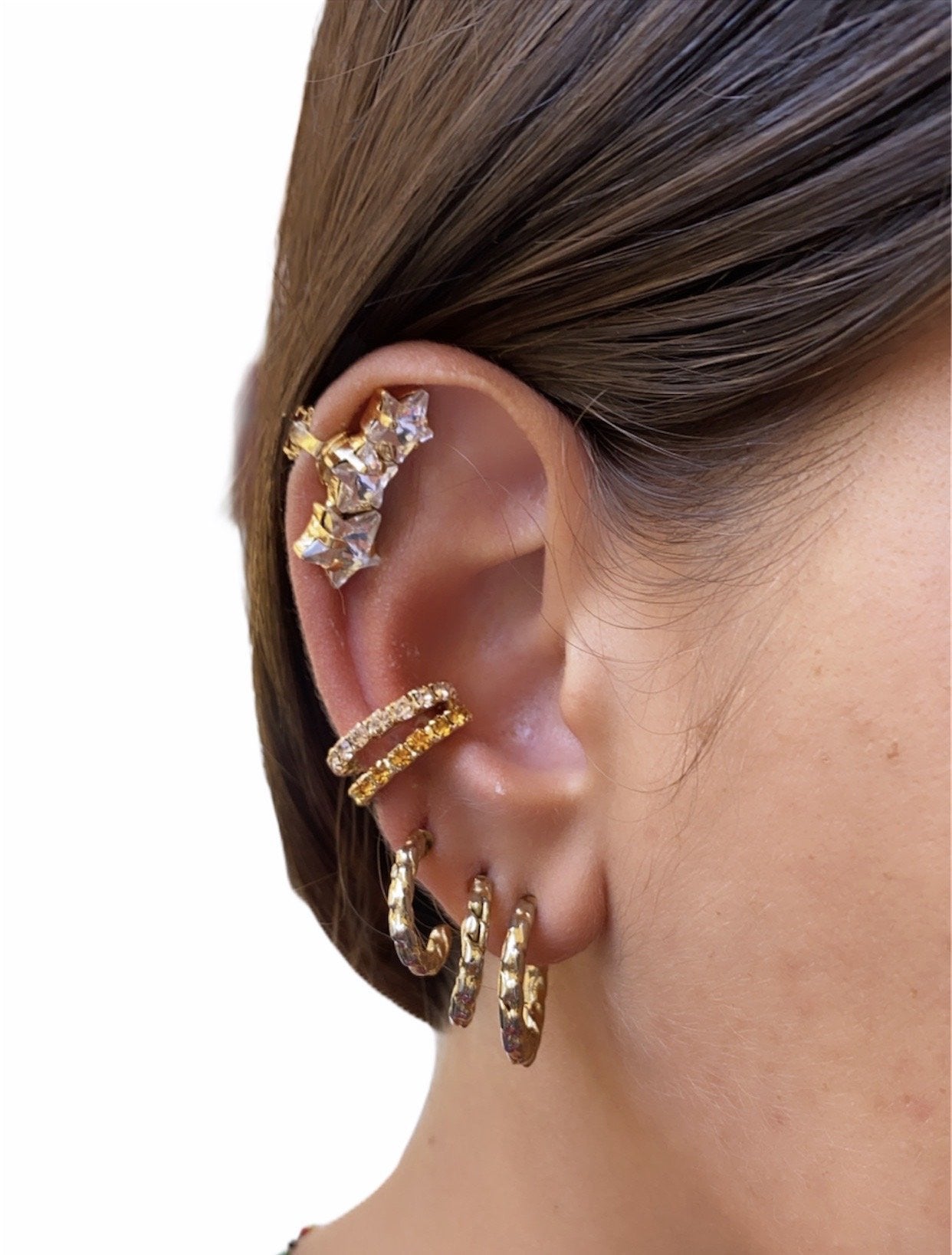 Earcuff Doppio Strass