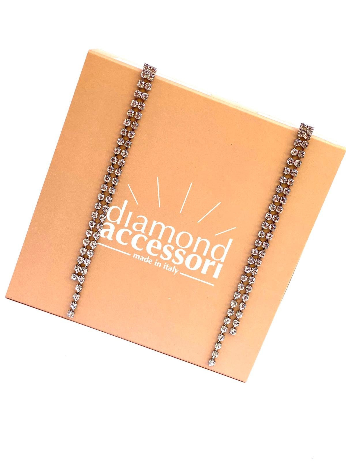 Orecchini Pendenti Strass Up and Down