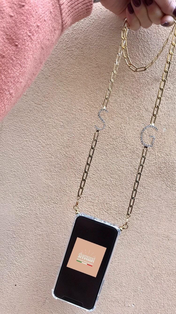 Catena Graffette Larghe Double Letters per Cover Smartphone