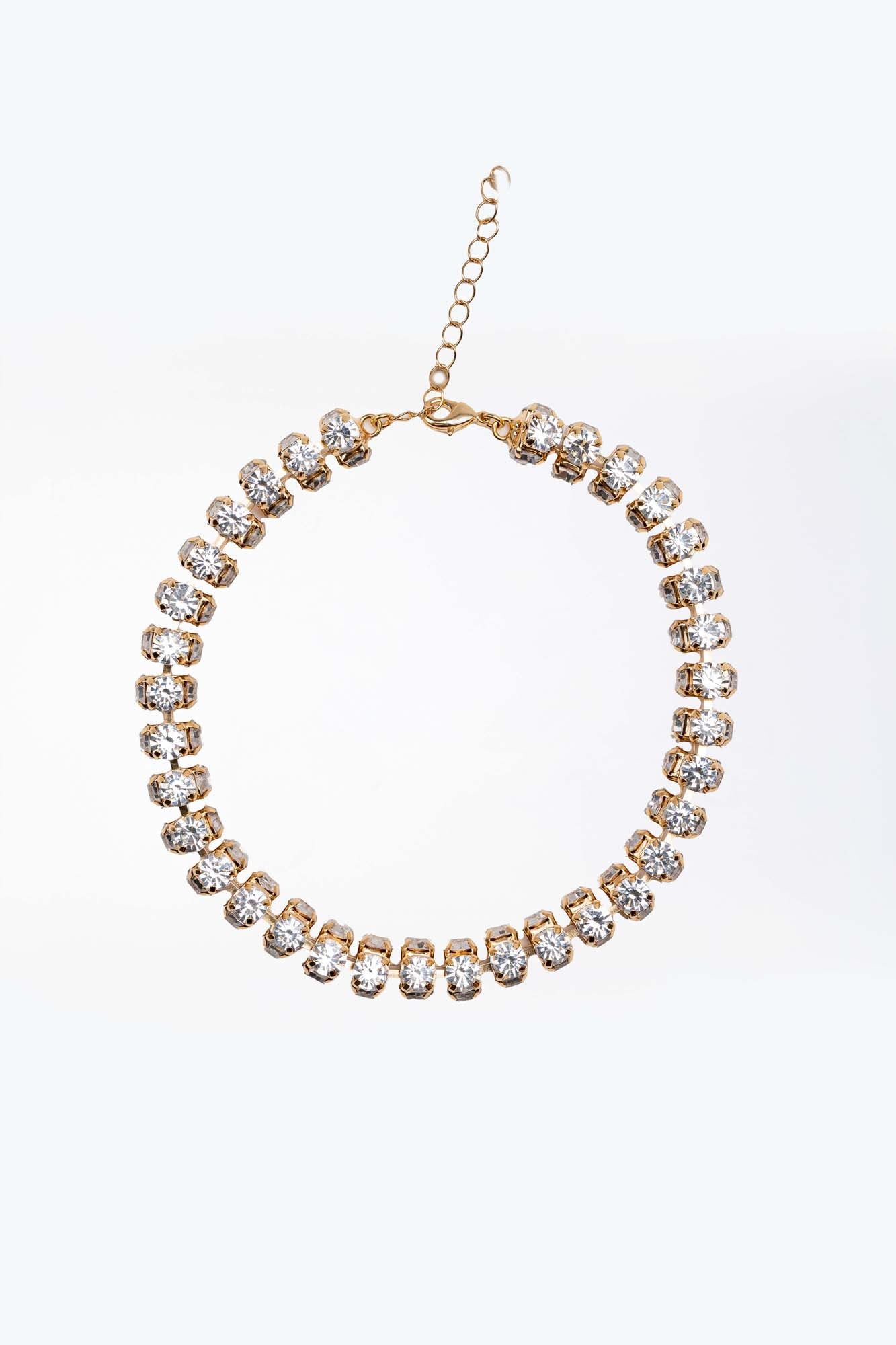Collana Girocollo con Cristalli – Bagliore di Luna