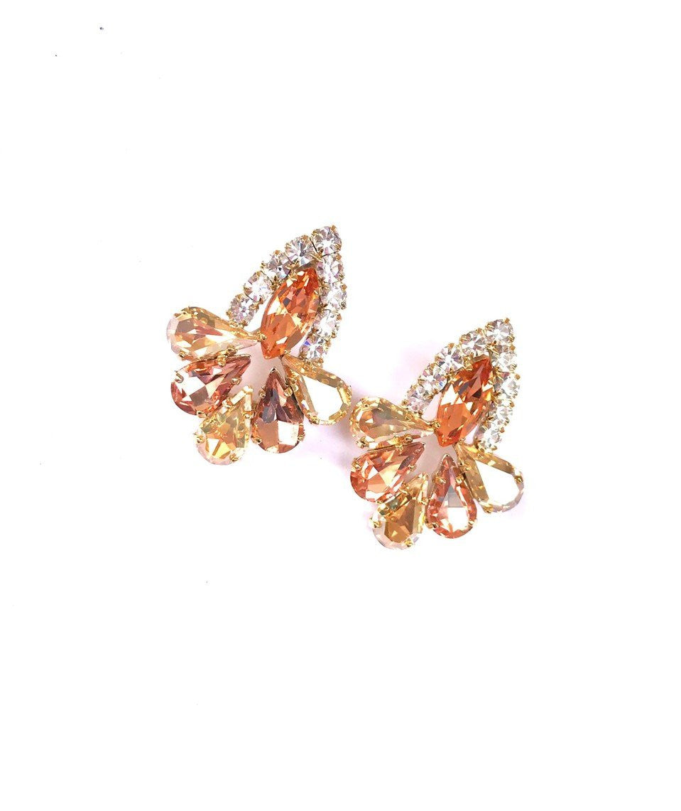 Orecchini a Lobo Strass Nutcracker con Goccia