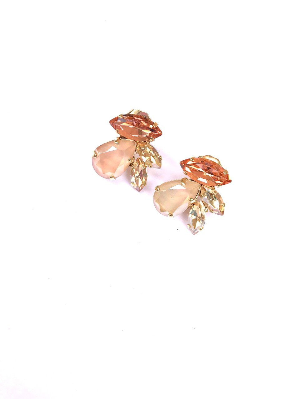 Orecchini a Lobo Pietre Floral Chic