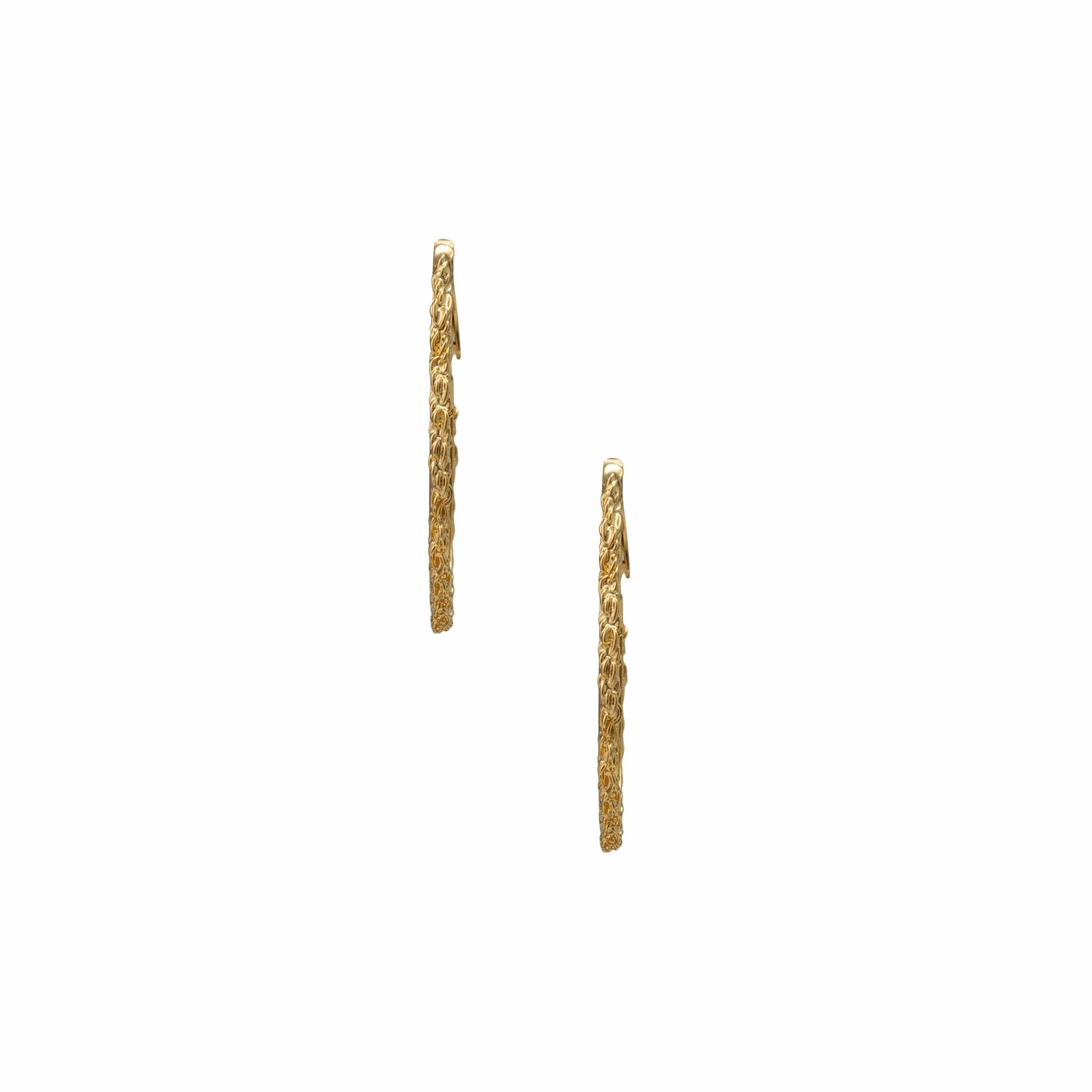 Orecchini Oval Small con Catena Corda Rampino
