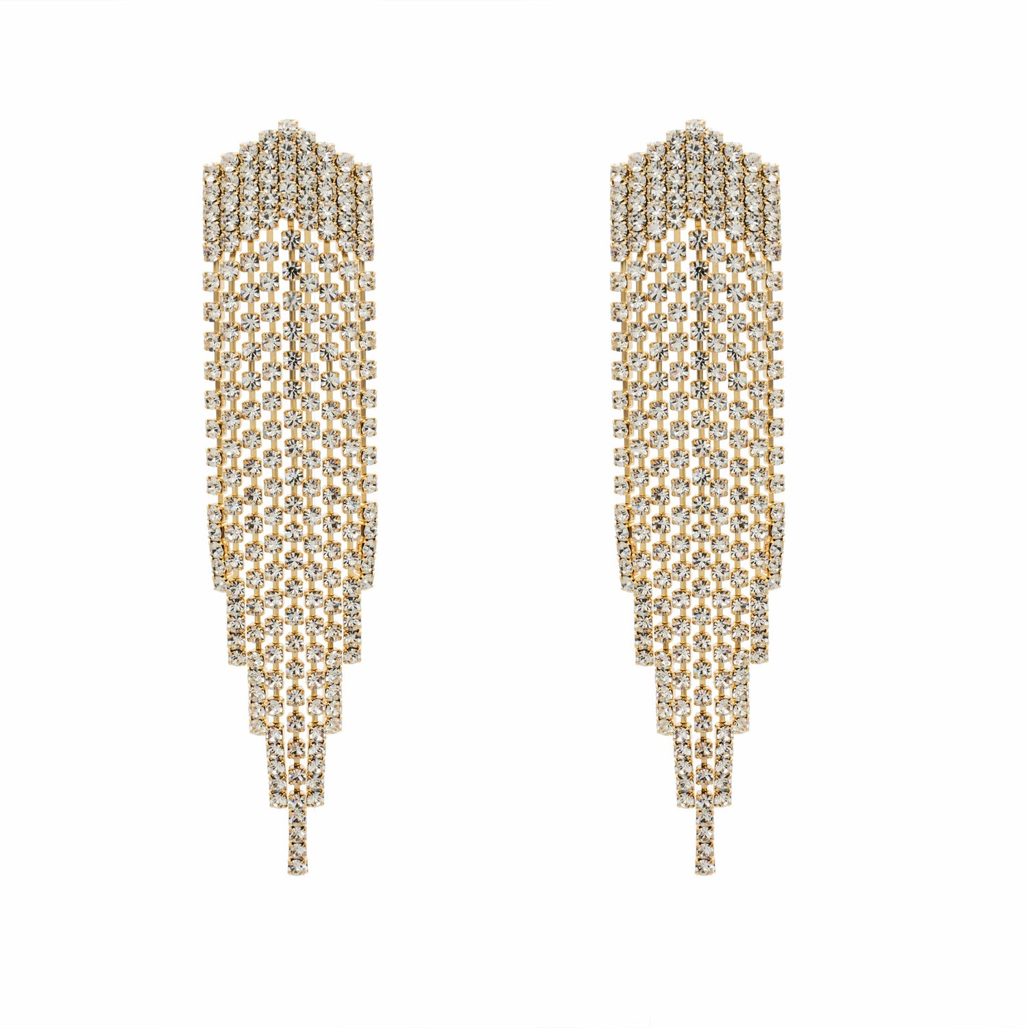 Orecchini Strass Chandelier