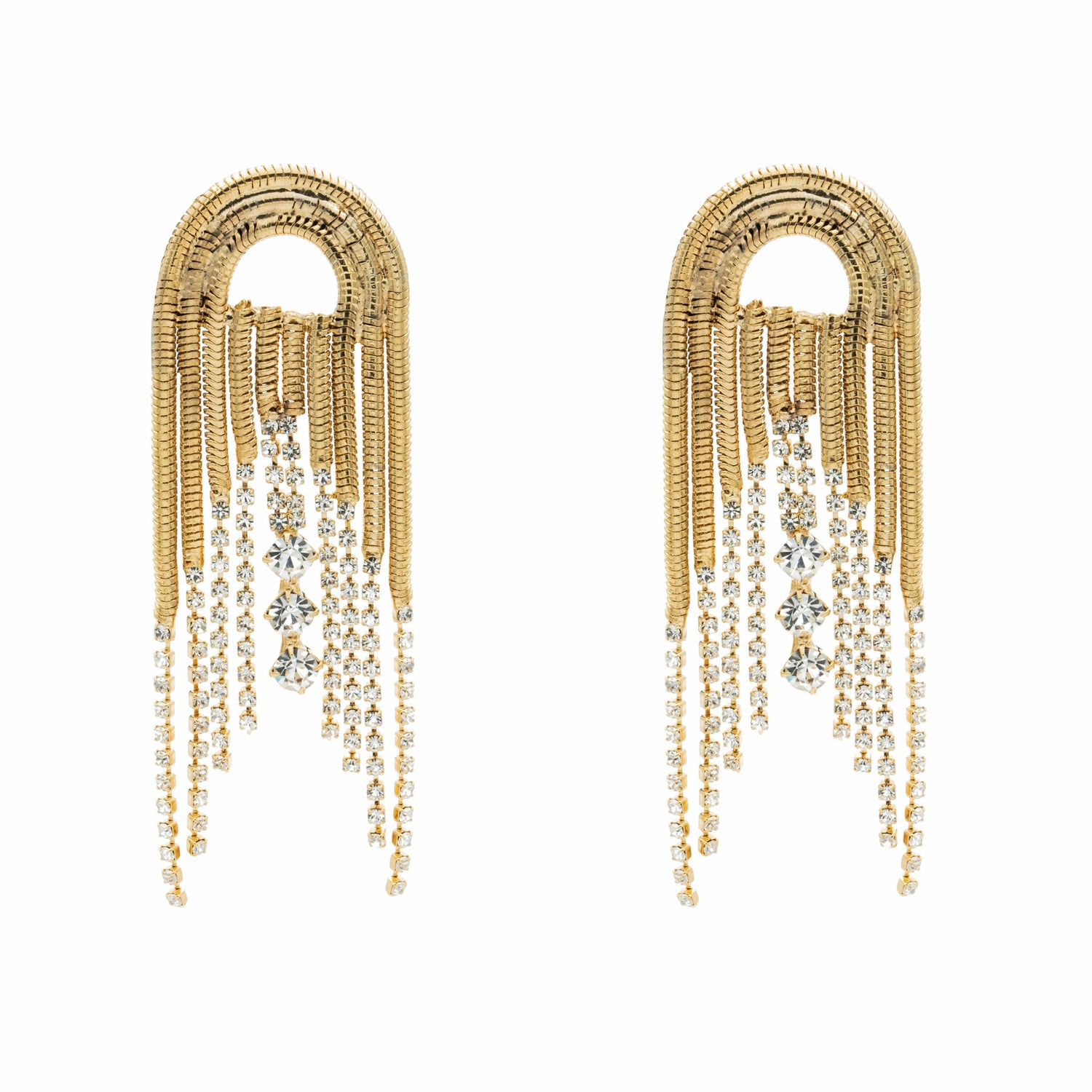 Orecchini Arc De Triomphe con Catena Serpe Tonda