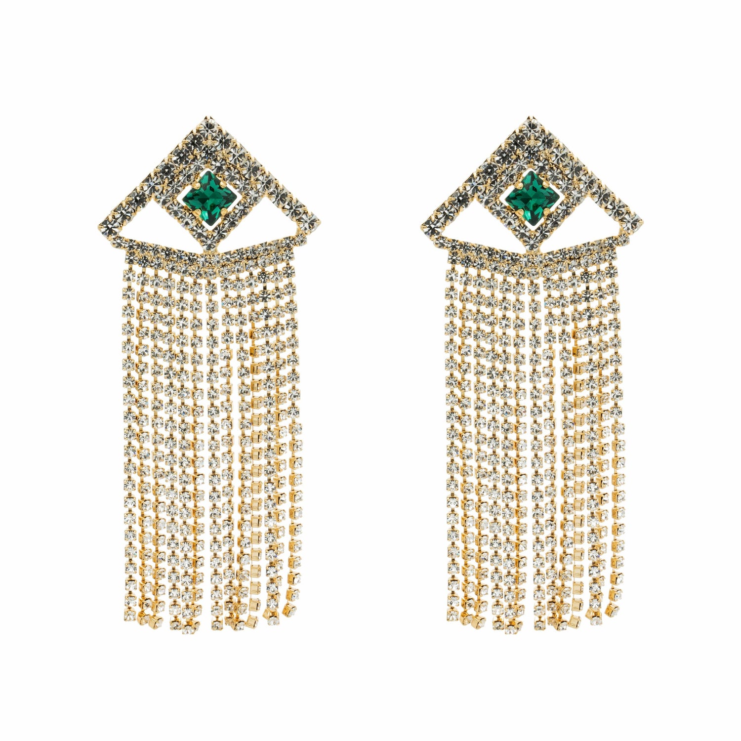 Orecchini Strass Rain Pyramid