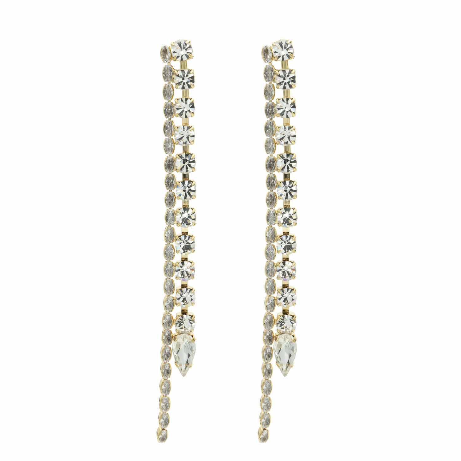 Orecchini Strass Serpentine Crystal Goccia