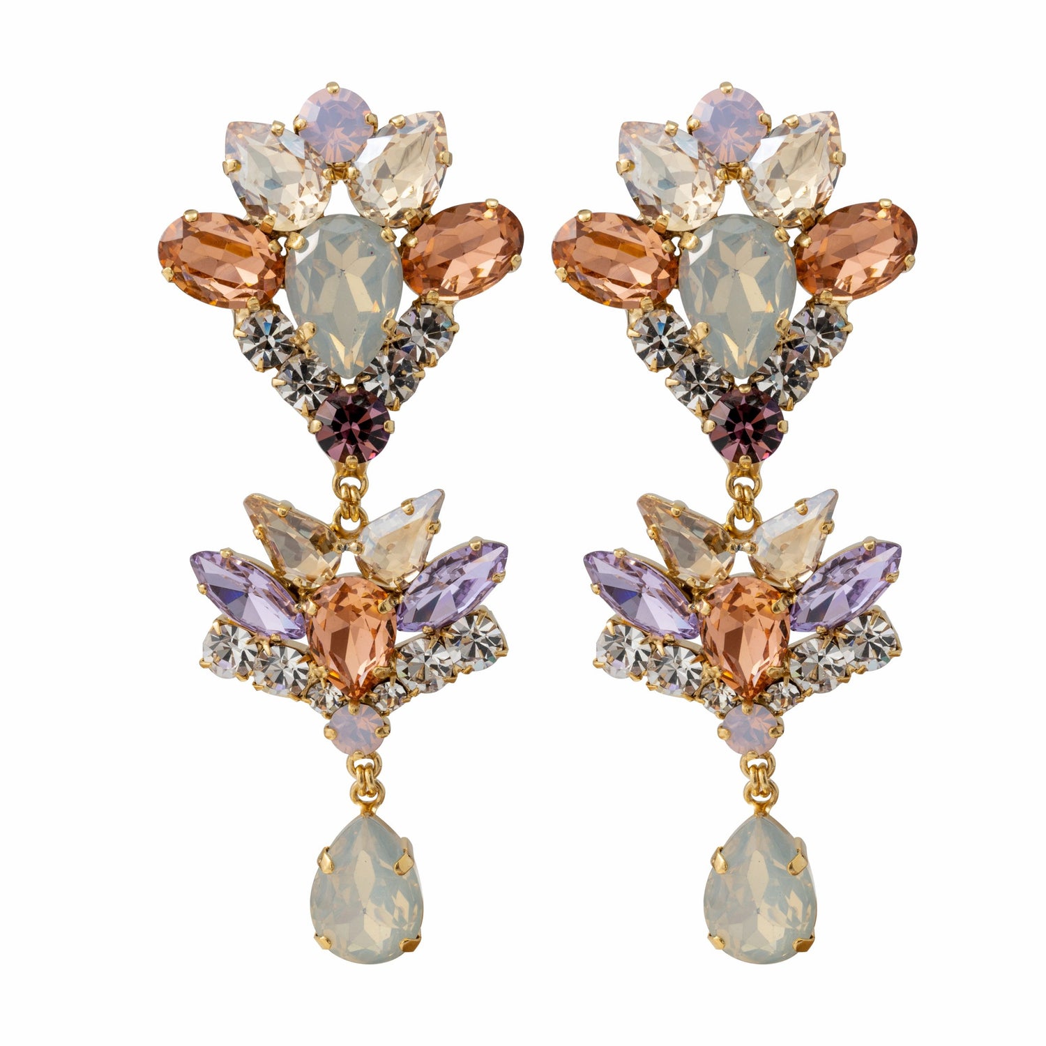 Orecchini Strass Desert Rose