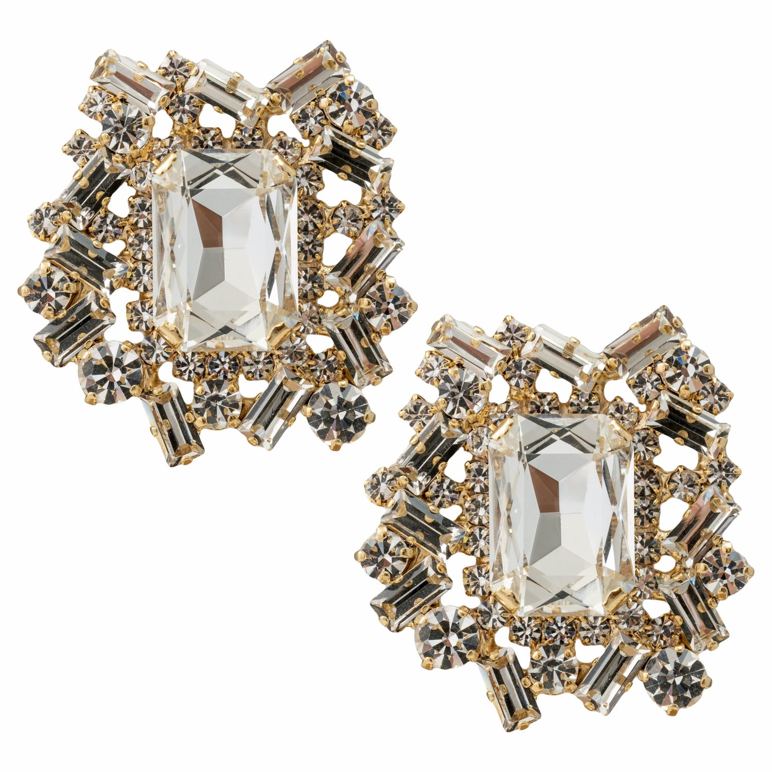 Orecchini Strass Mirror