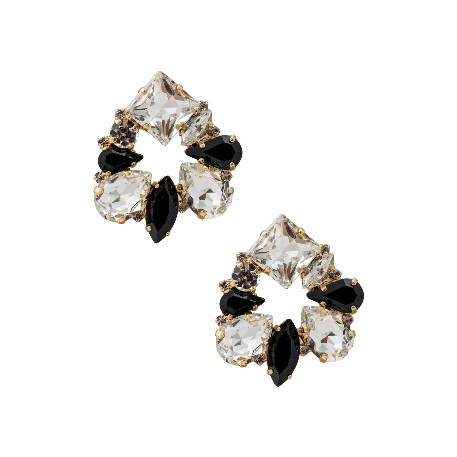 Orecchini Strass Asymmetric