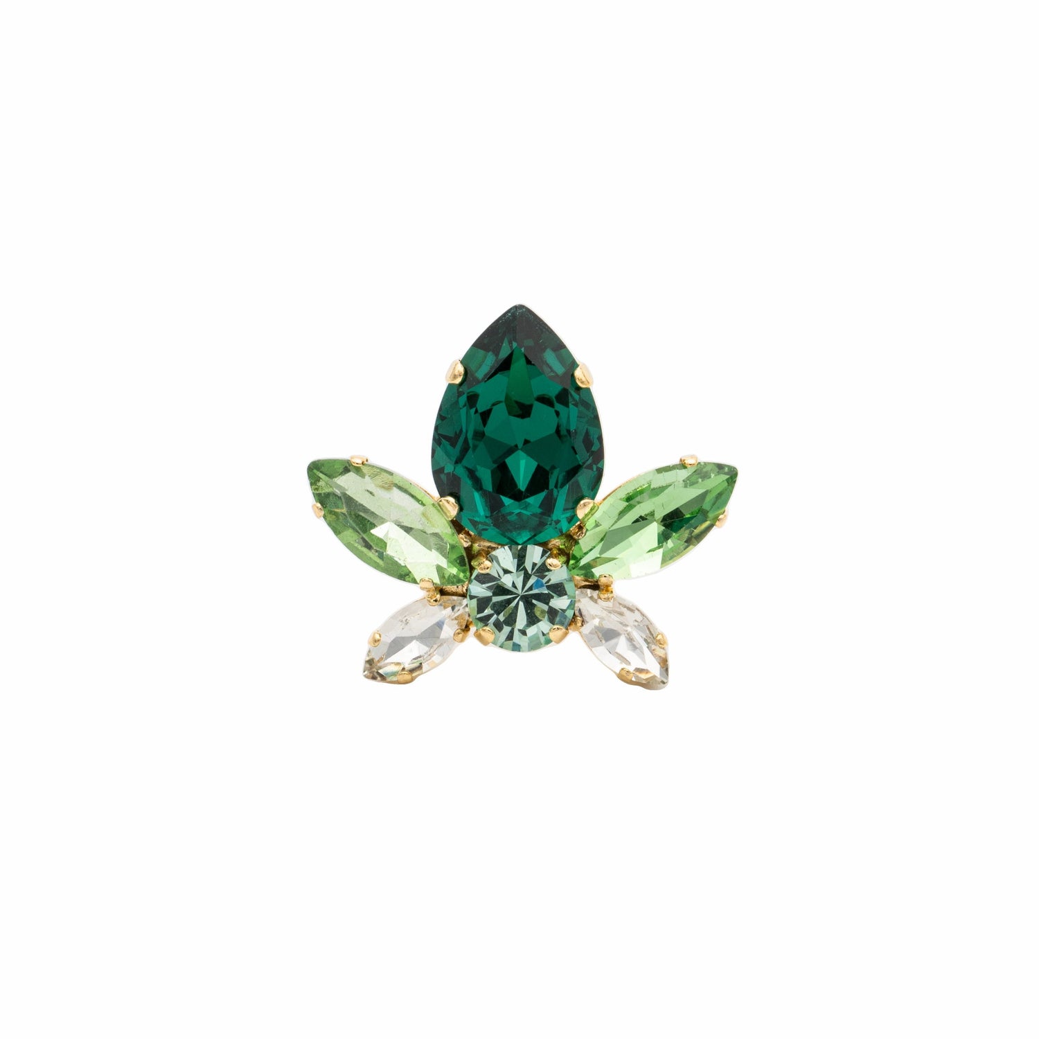 Anello Pietre Tropicale Dragonfly Slim