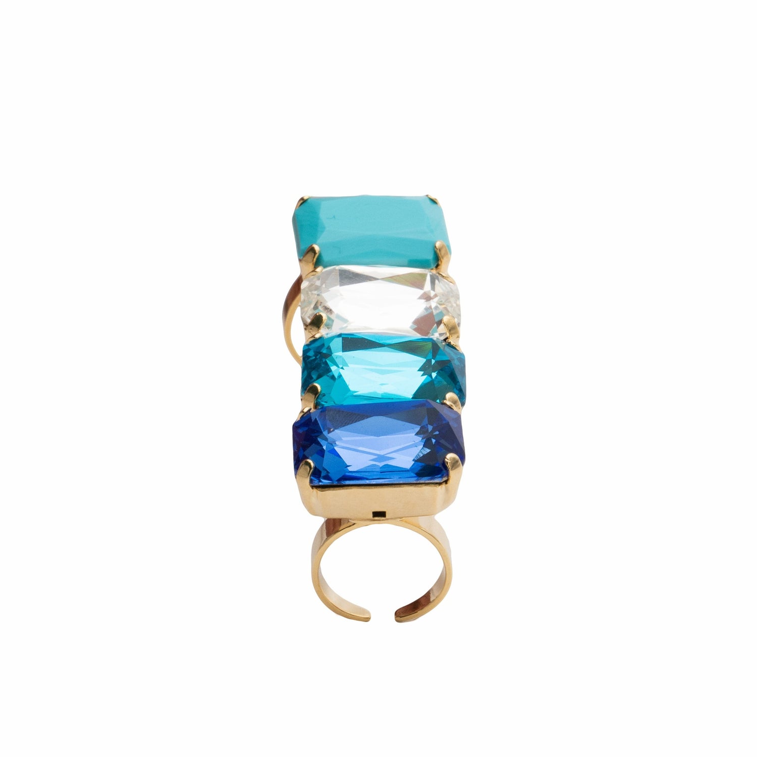 Anello Pietre Multi Tris