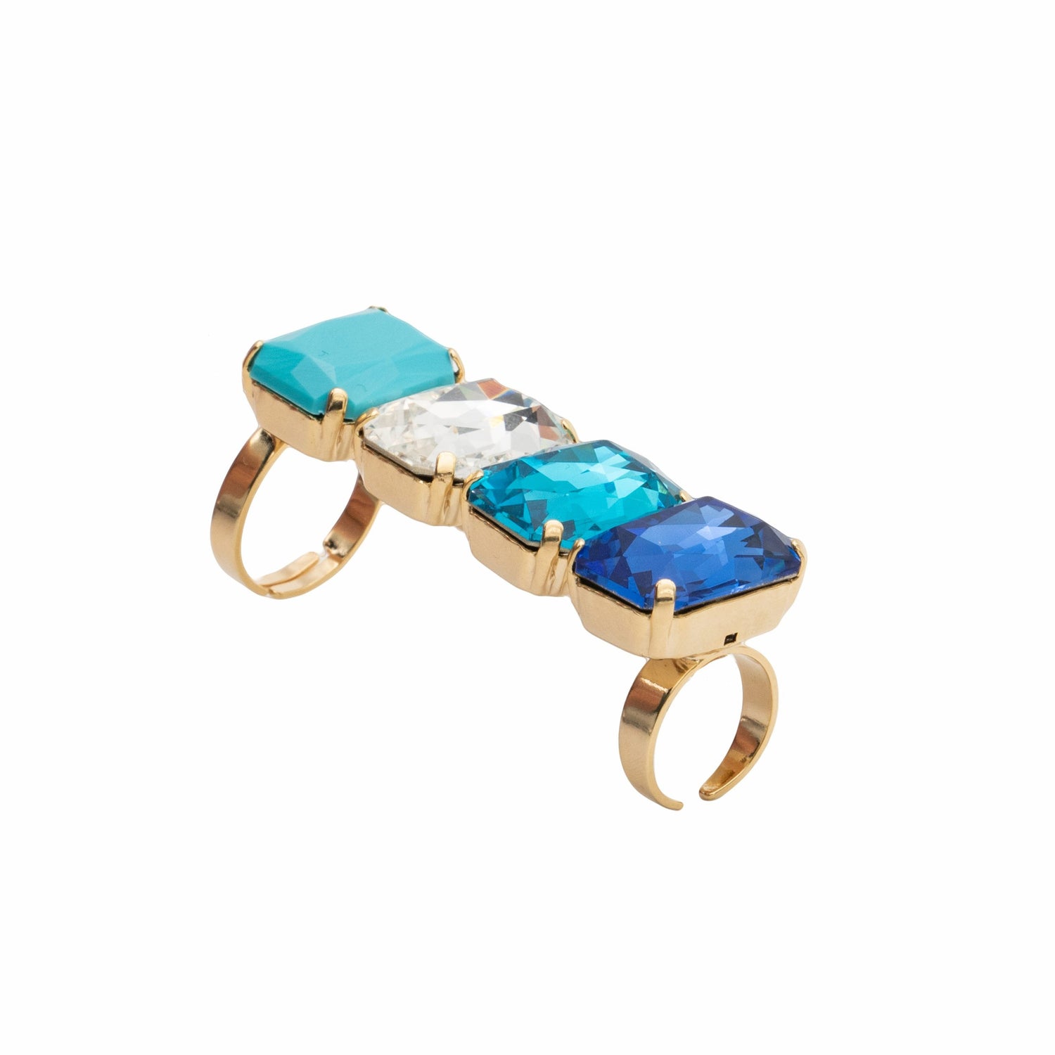 Anello Pietre Multi Tris