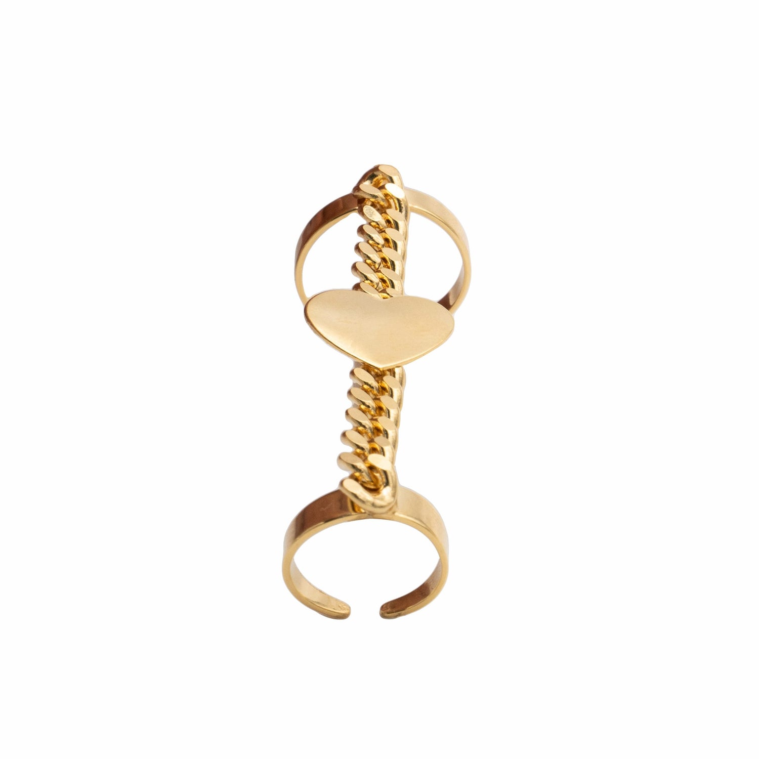 Anello Catena Grumette Fondness E Cuore Metallo