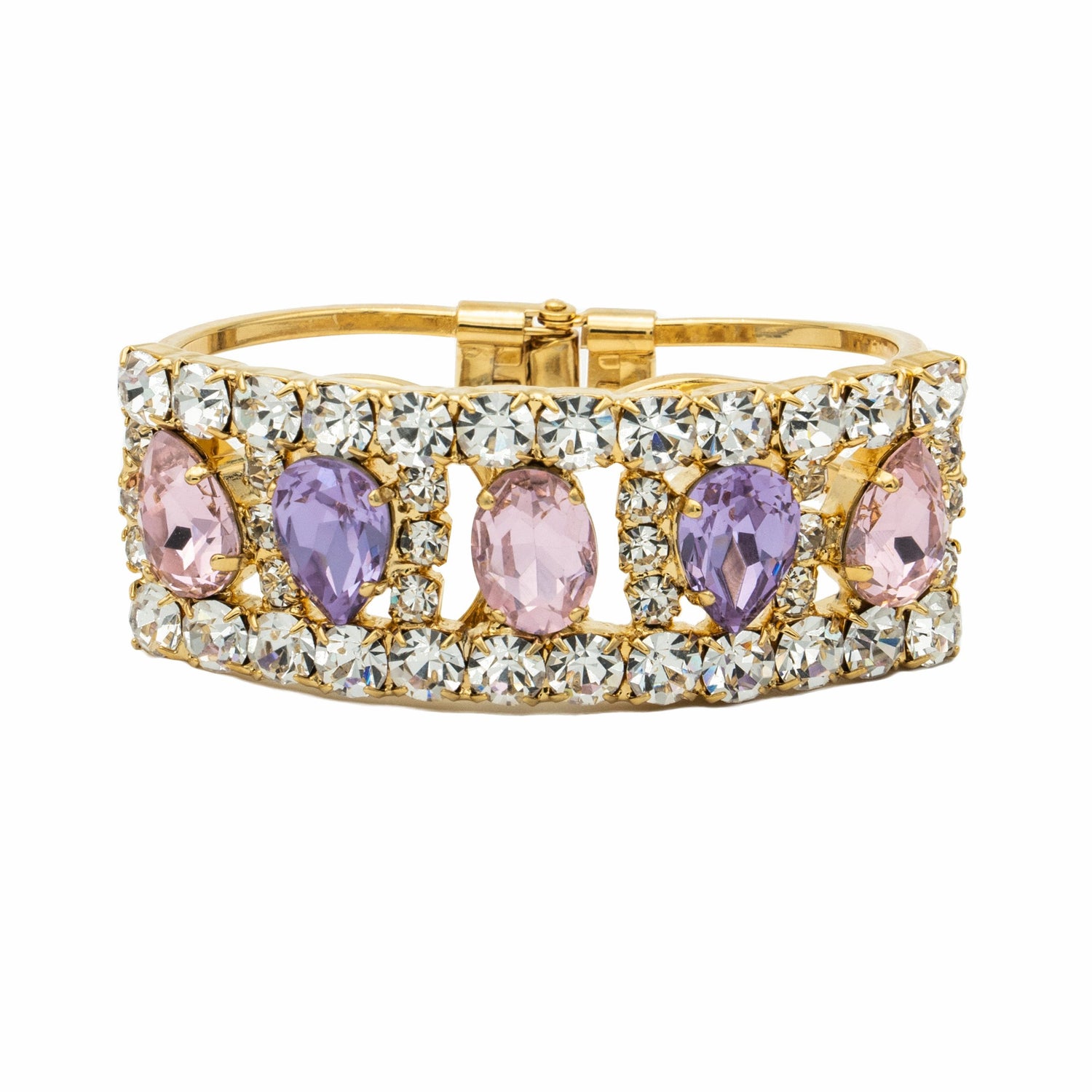 Bracciale Strass Square Button
