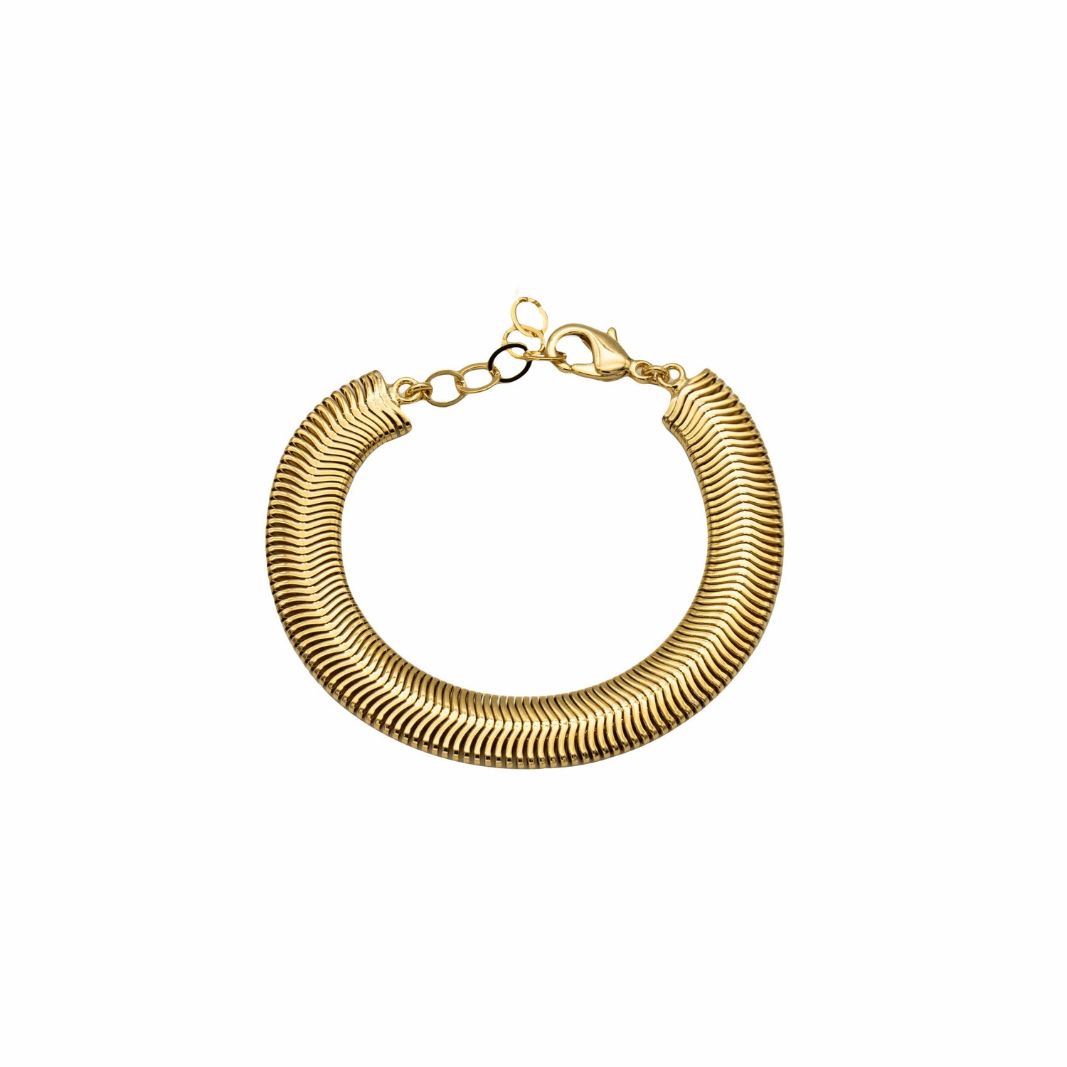 Bracciale Catena Serpe Piatta Maxi Egyptian Style