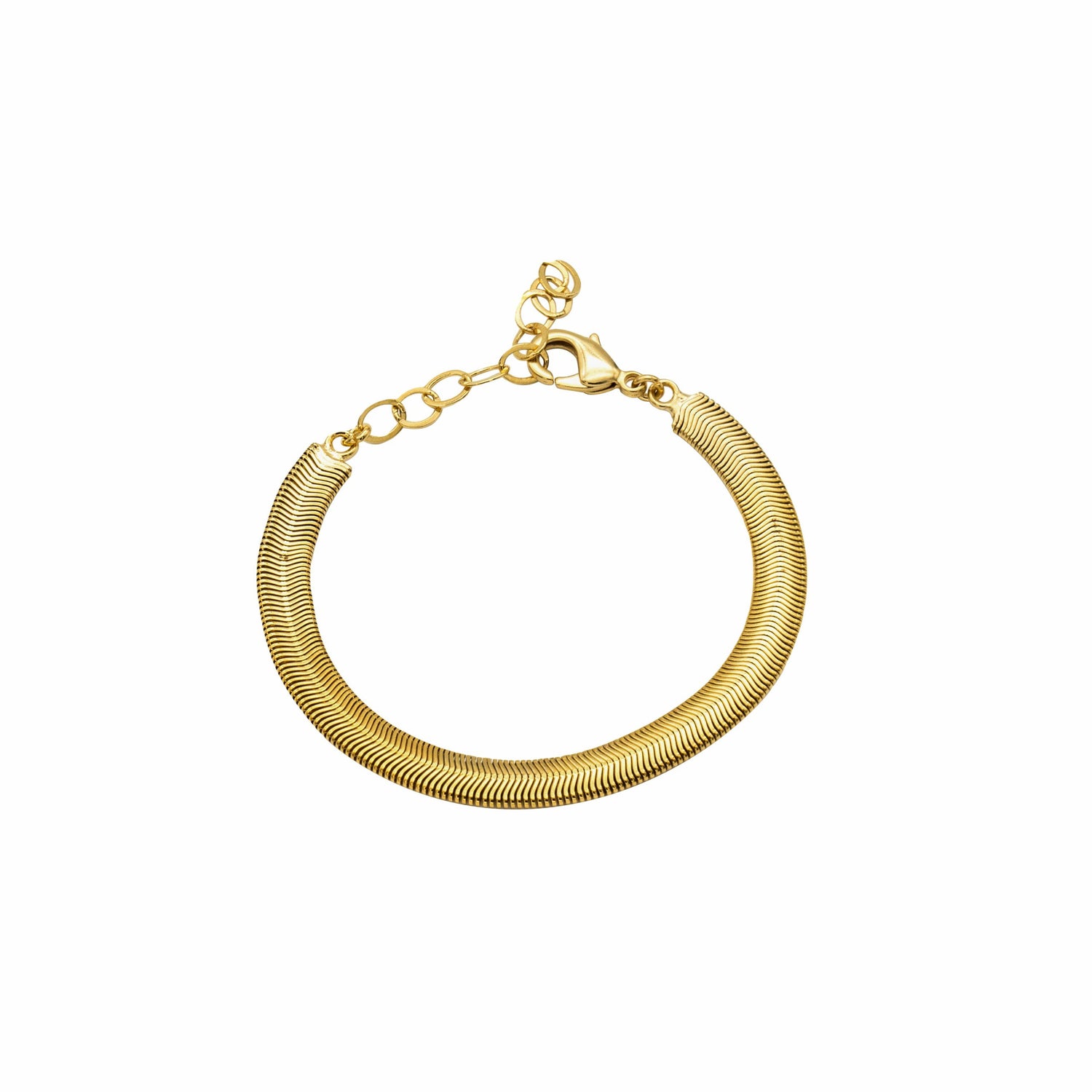 Bracciale Catena Serpe Piatta Medium Egyptian Style