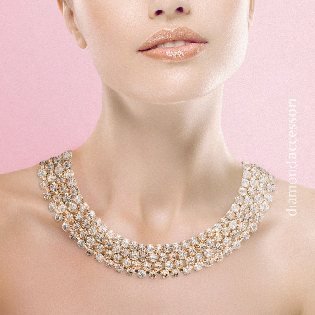 Collana Strass Checkmate