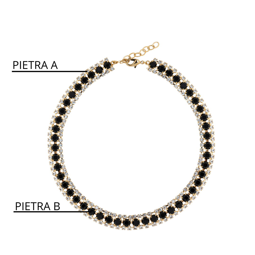 Collana Strass Snake