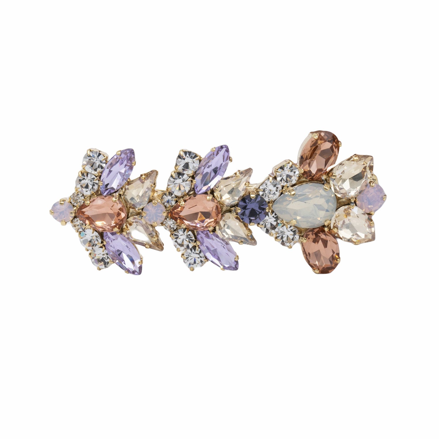 Fermaglio Strass Desert Rose e Pietre