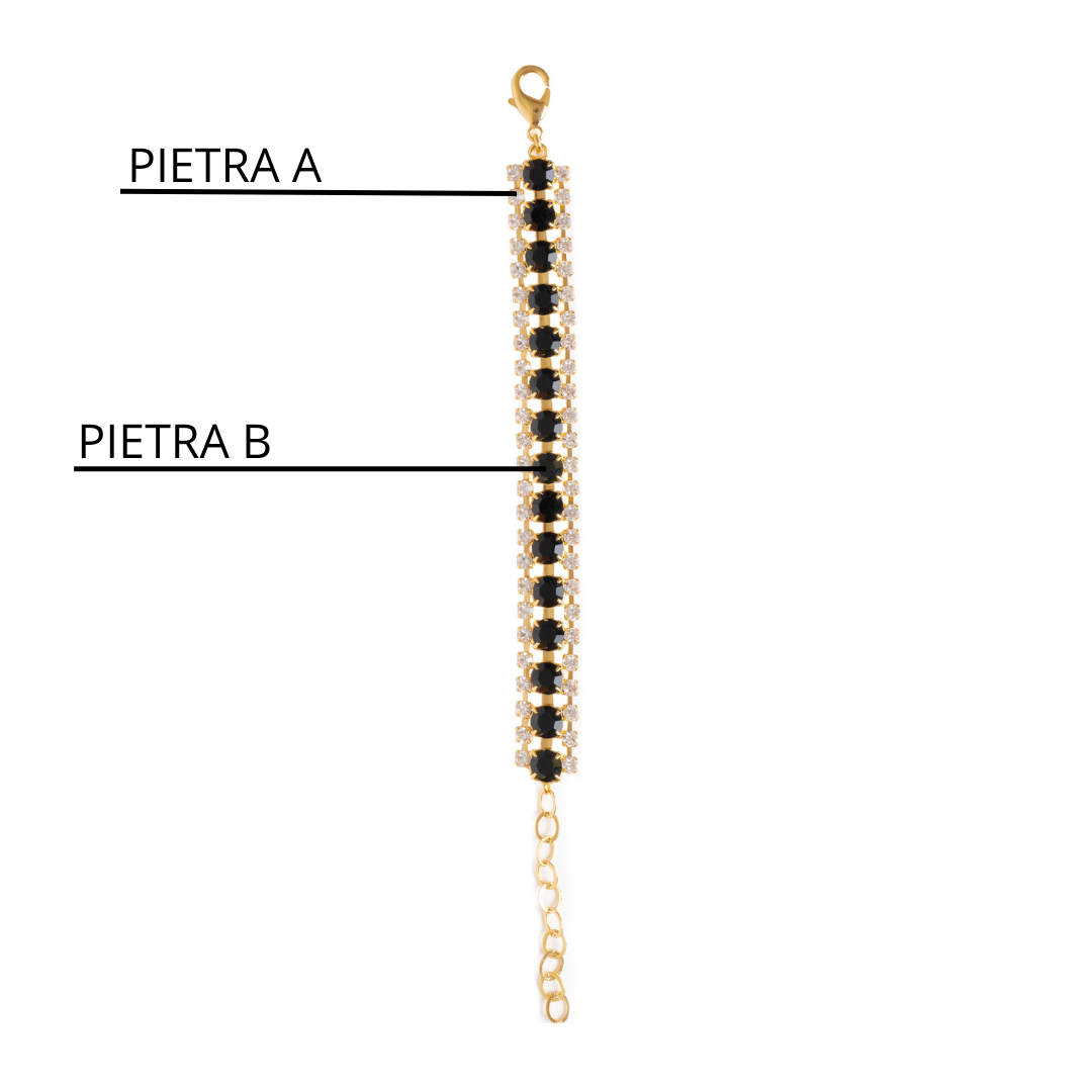 Bracciale Snake in Strass