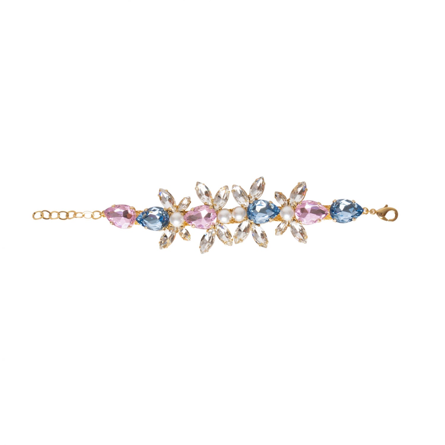 Bracciale Long Leaf in Pietre