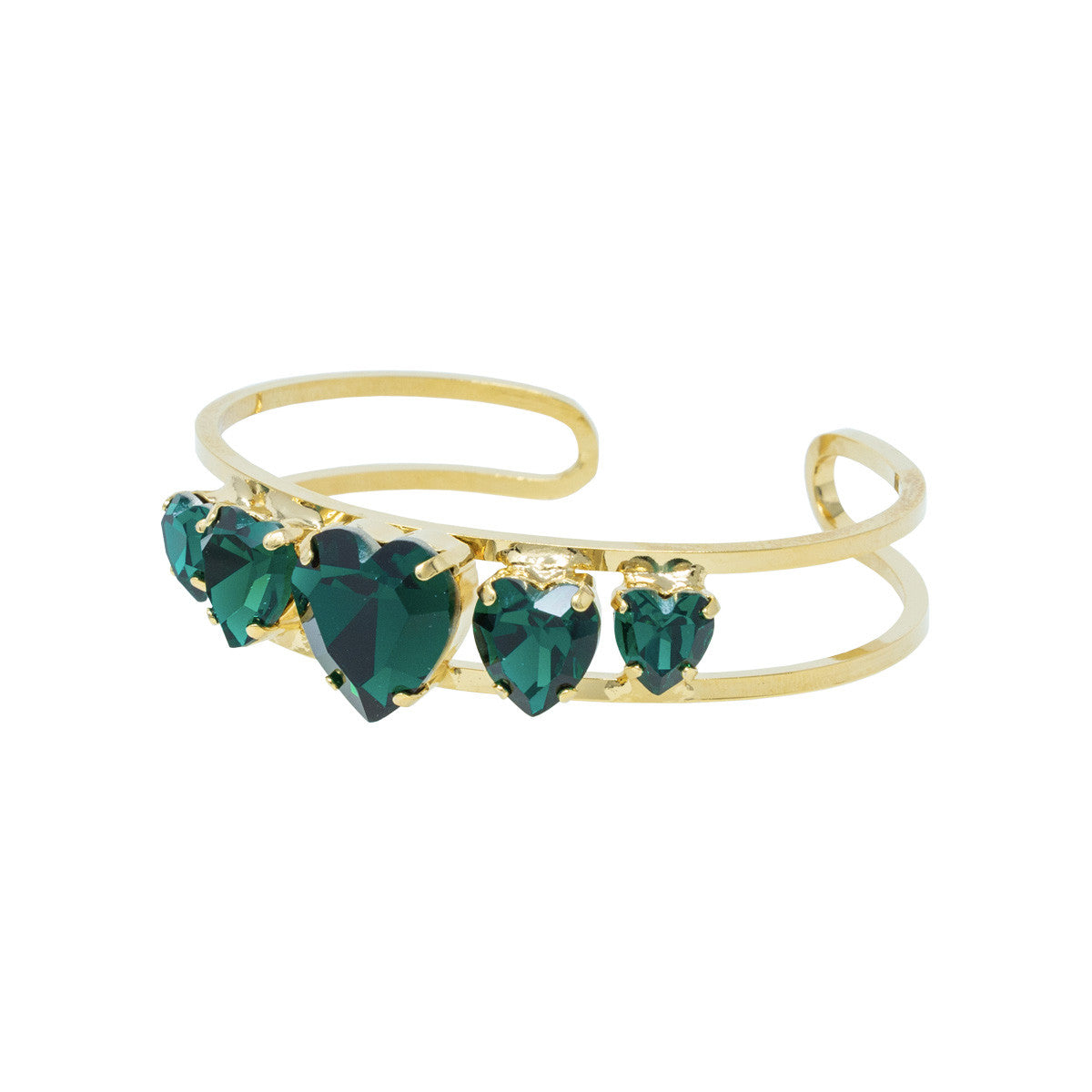Bracciale Rigido Pietre More Hearts