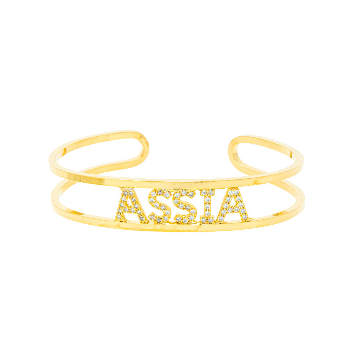 Bracciale Rigido Metallo Personalizzabile Name