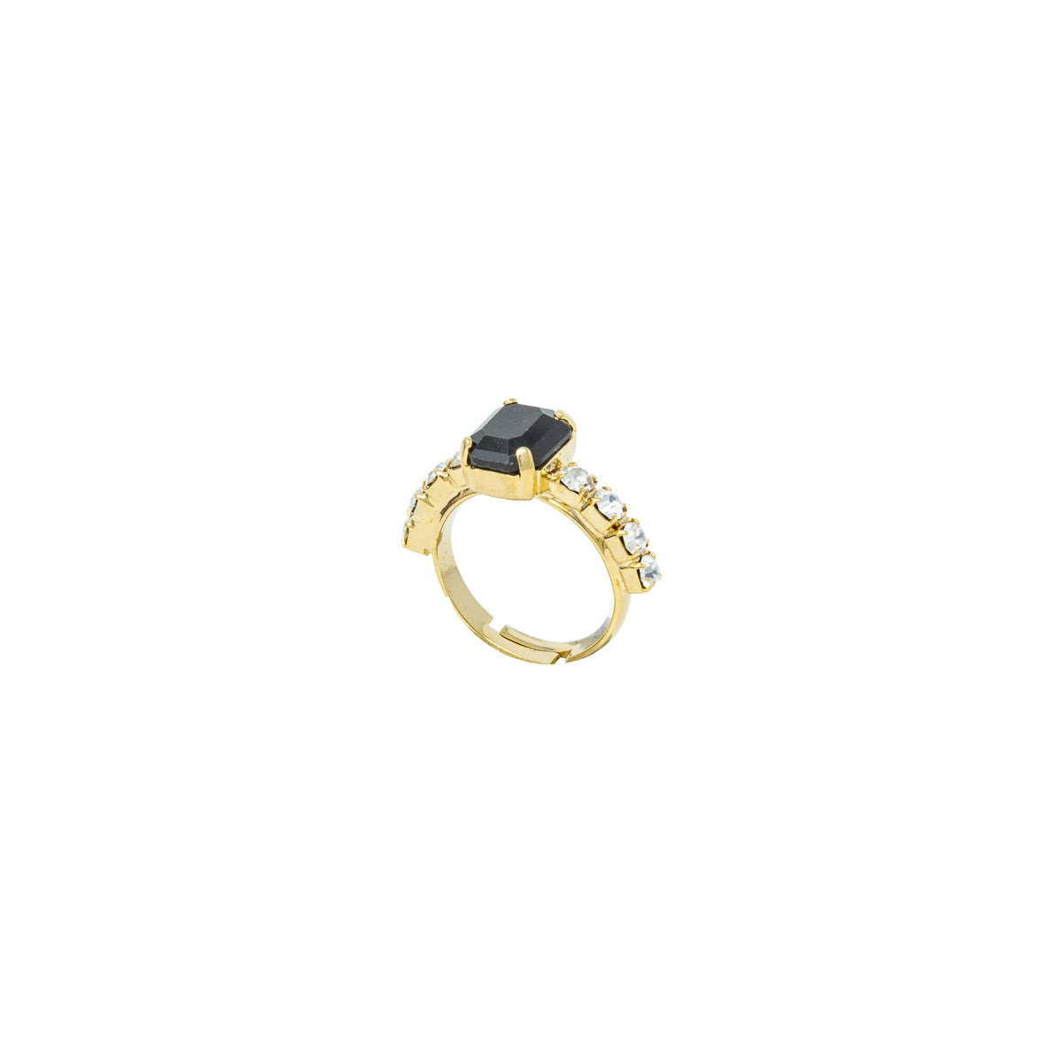 Anello Strass con Pietra Solitarie Zirconia