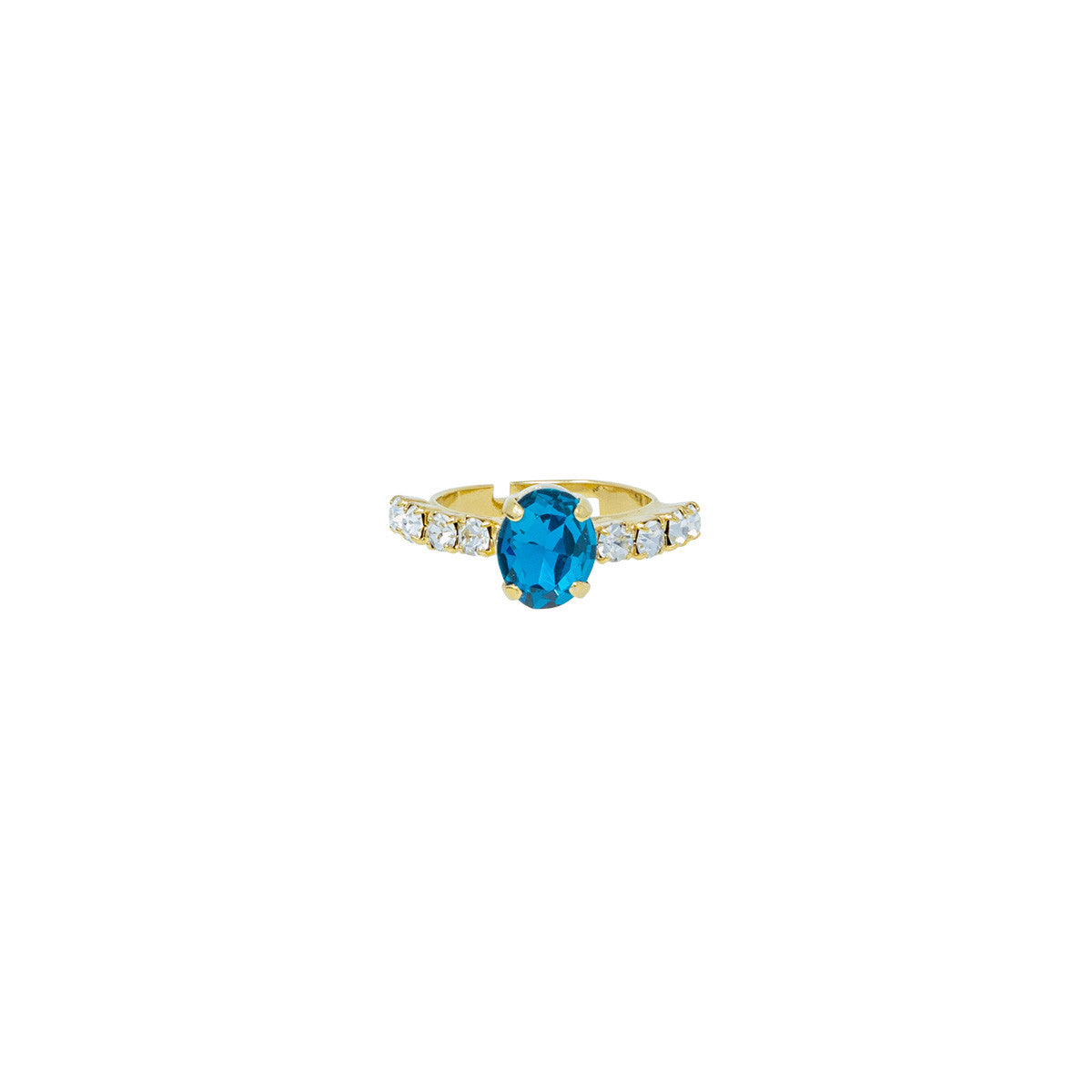 Anello Strass con Pietra Solitarie Royal