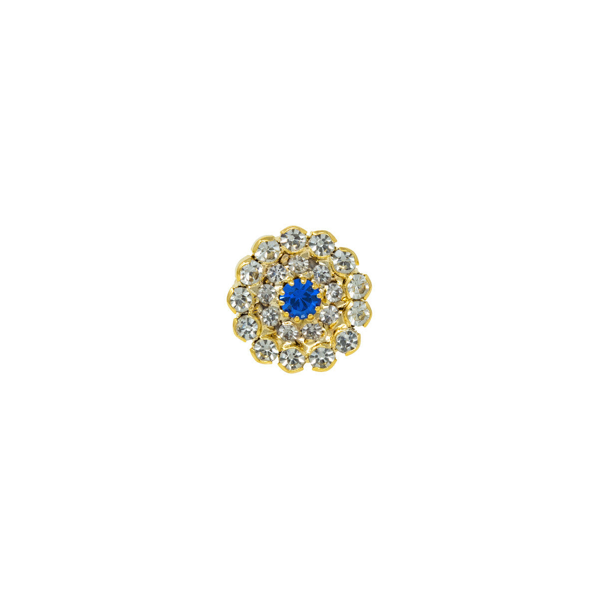 Anello con Pietra e Strass Blu Diamonds Small