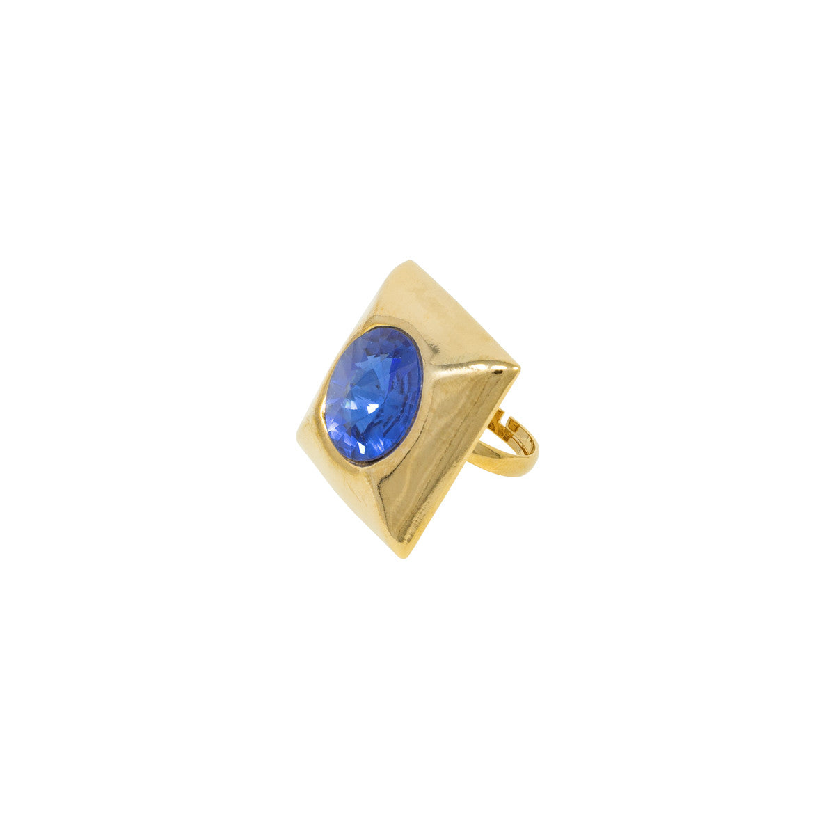 Anello con Pietra Square Bottons