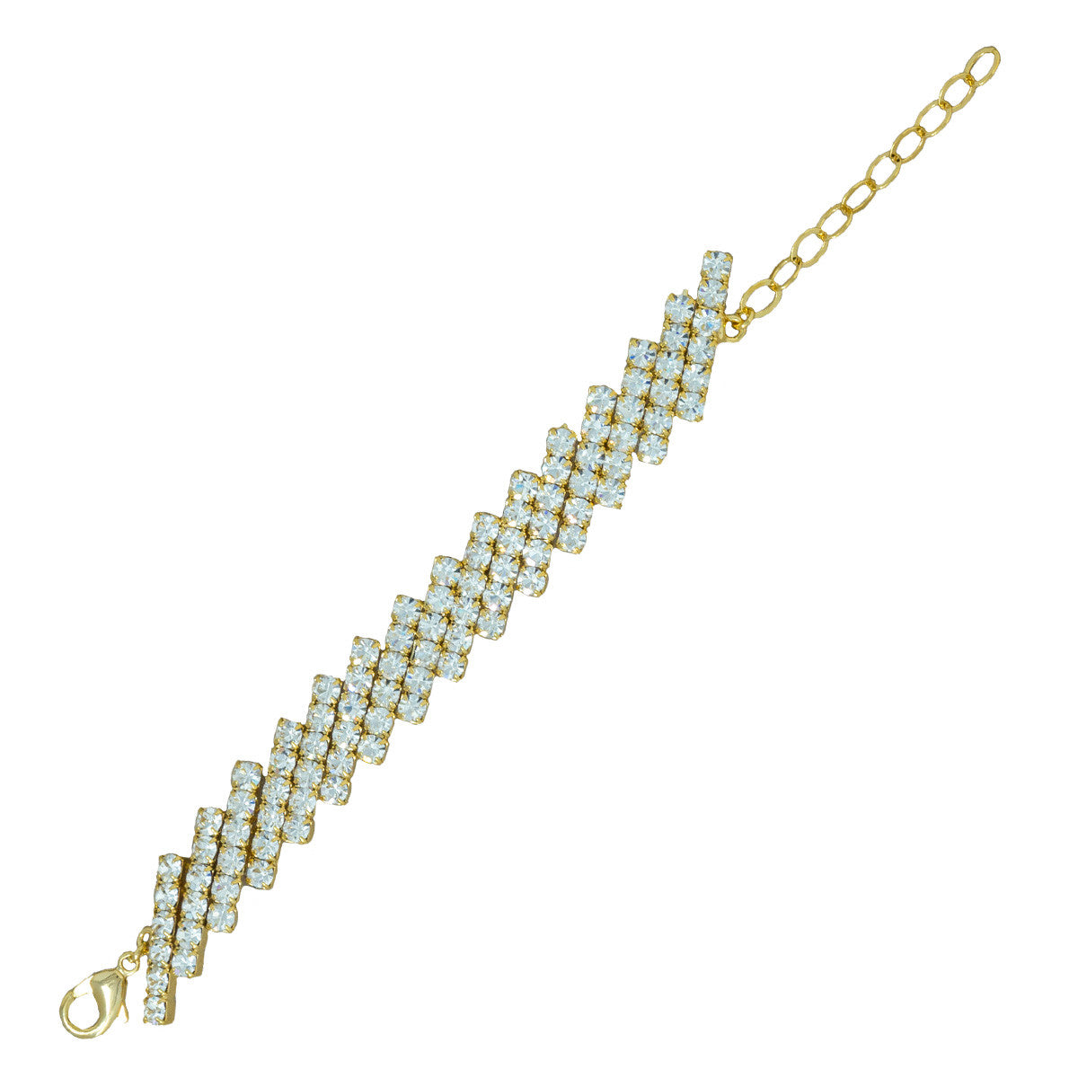Bracciale Strass Zig Zag