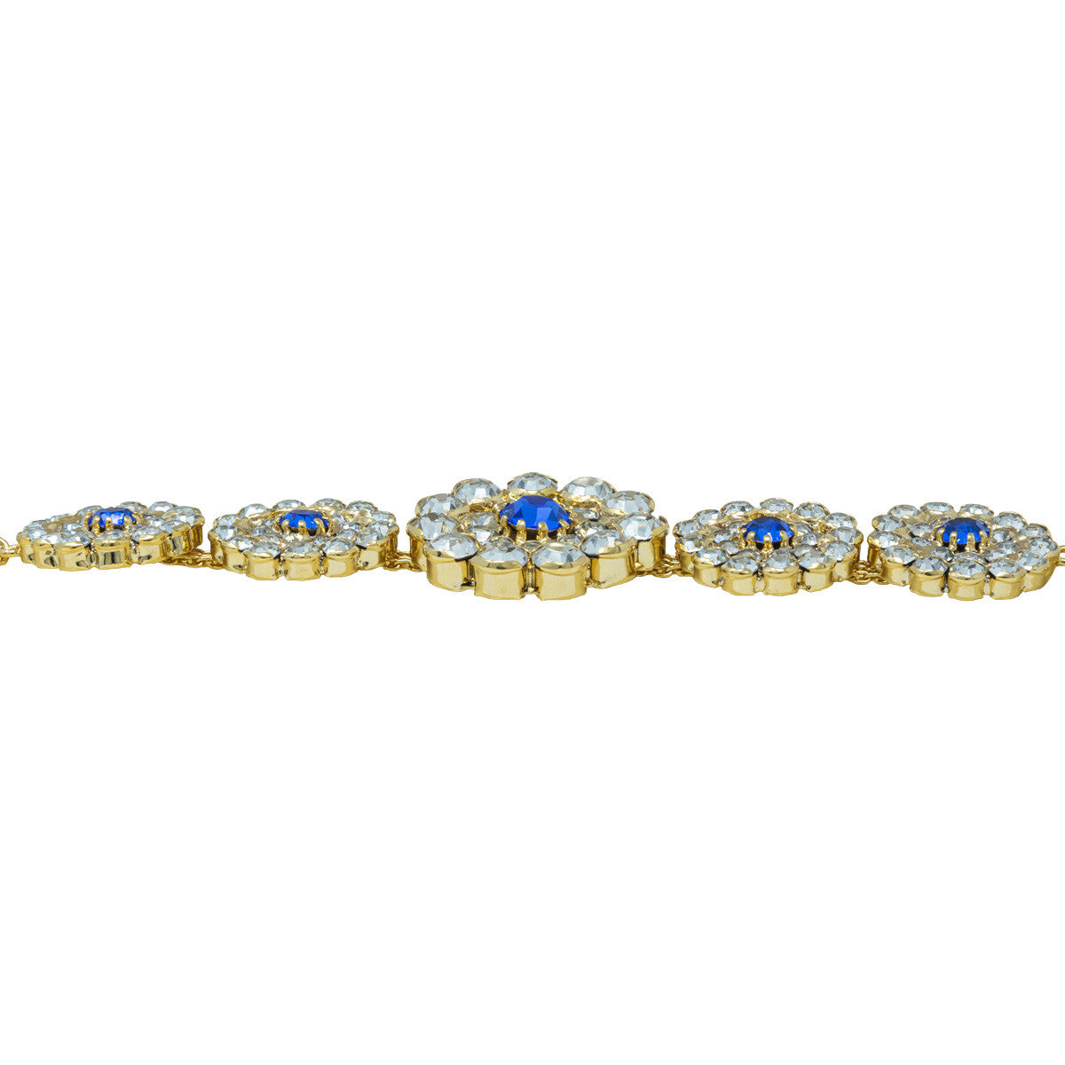 Bracciale con Pietre e Strass Blu Diamonds