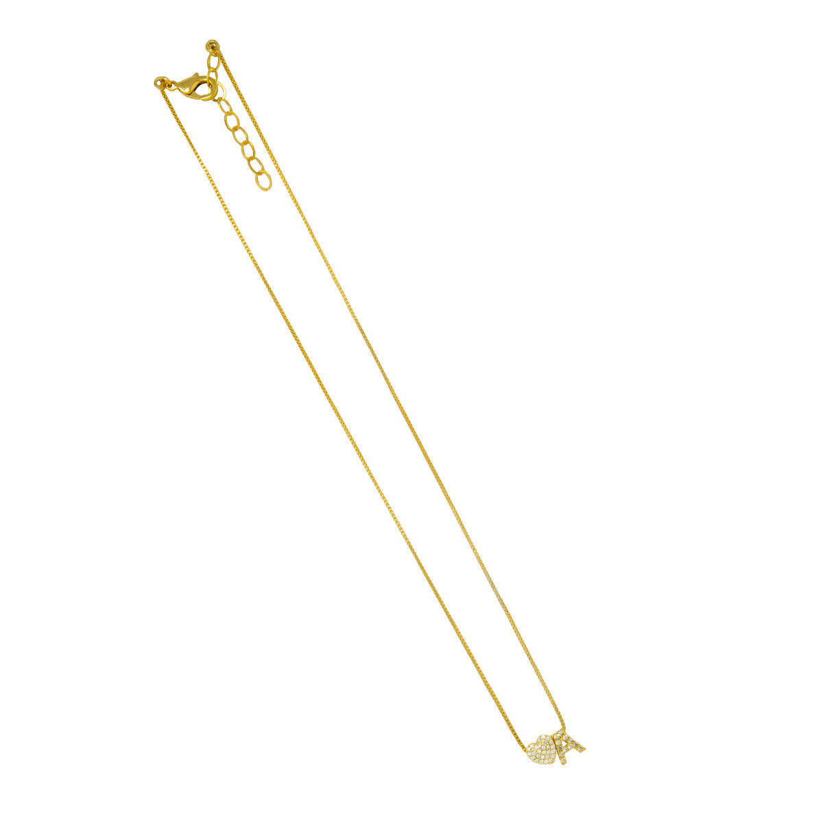 Collana con Lettera e Simbolo in Zirconi