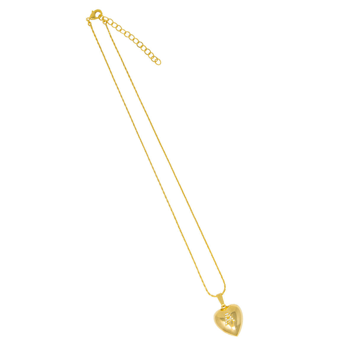Collana con Lettera in Zirconi Innamorata Medium