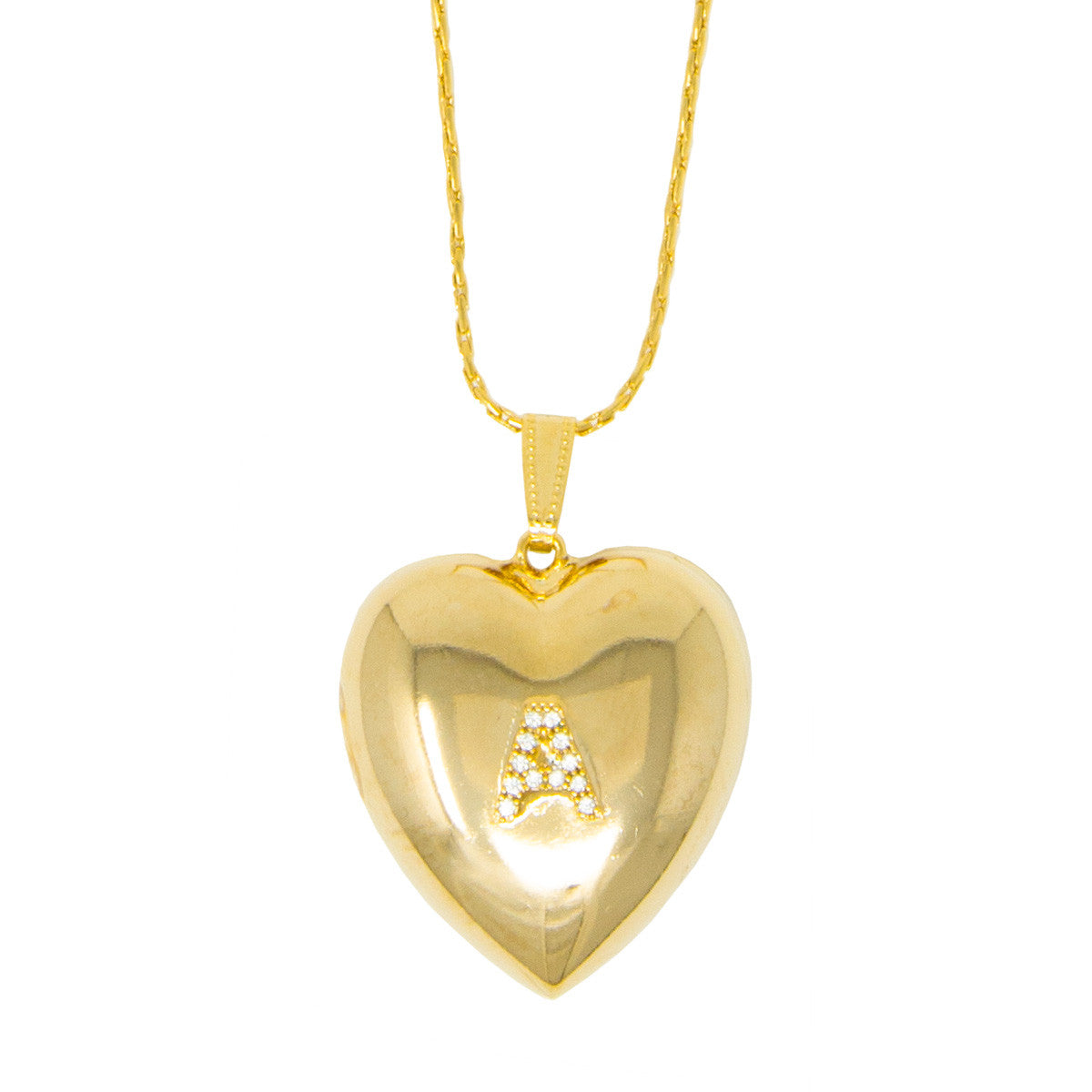 Collana con Lettera in Zirconi Innamorata