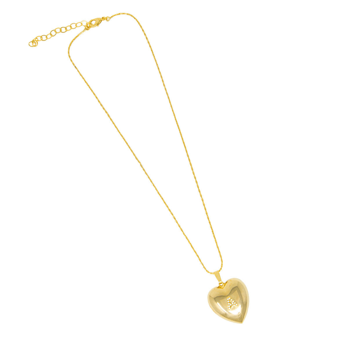 Collana con Lettera in Zirconi Innamorata