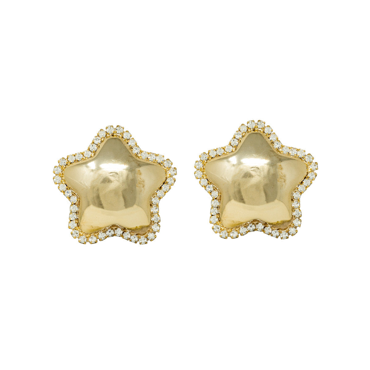 Orecchini a Lobo con Strass Glitter Star