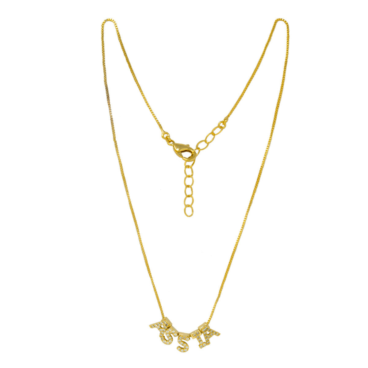 Collana con Pietre Zirconi Zircon Name