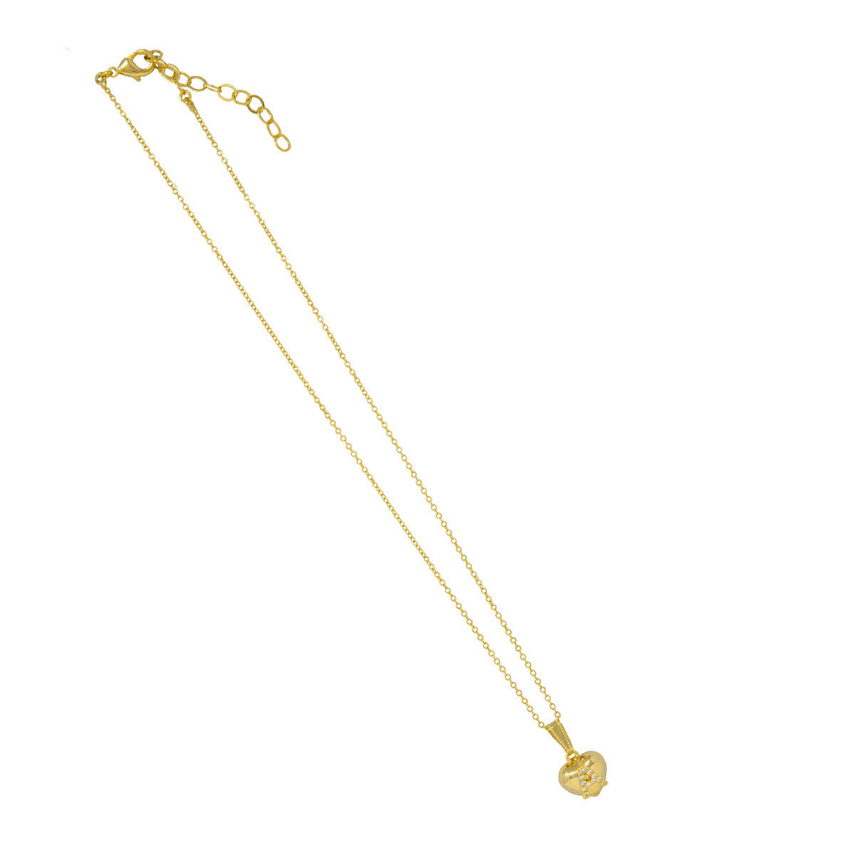 Collana con Lettera in Zirconi Innamorata Mini
