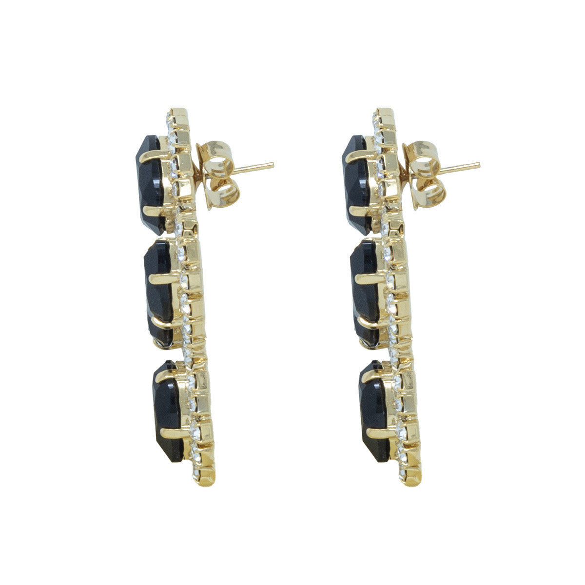 Orecchini a Lobo con Pietre e Strass Florentine