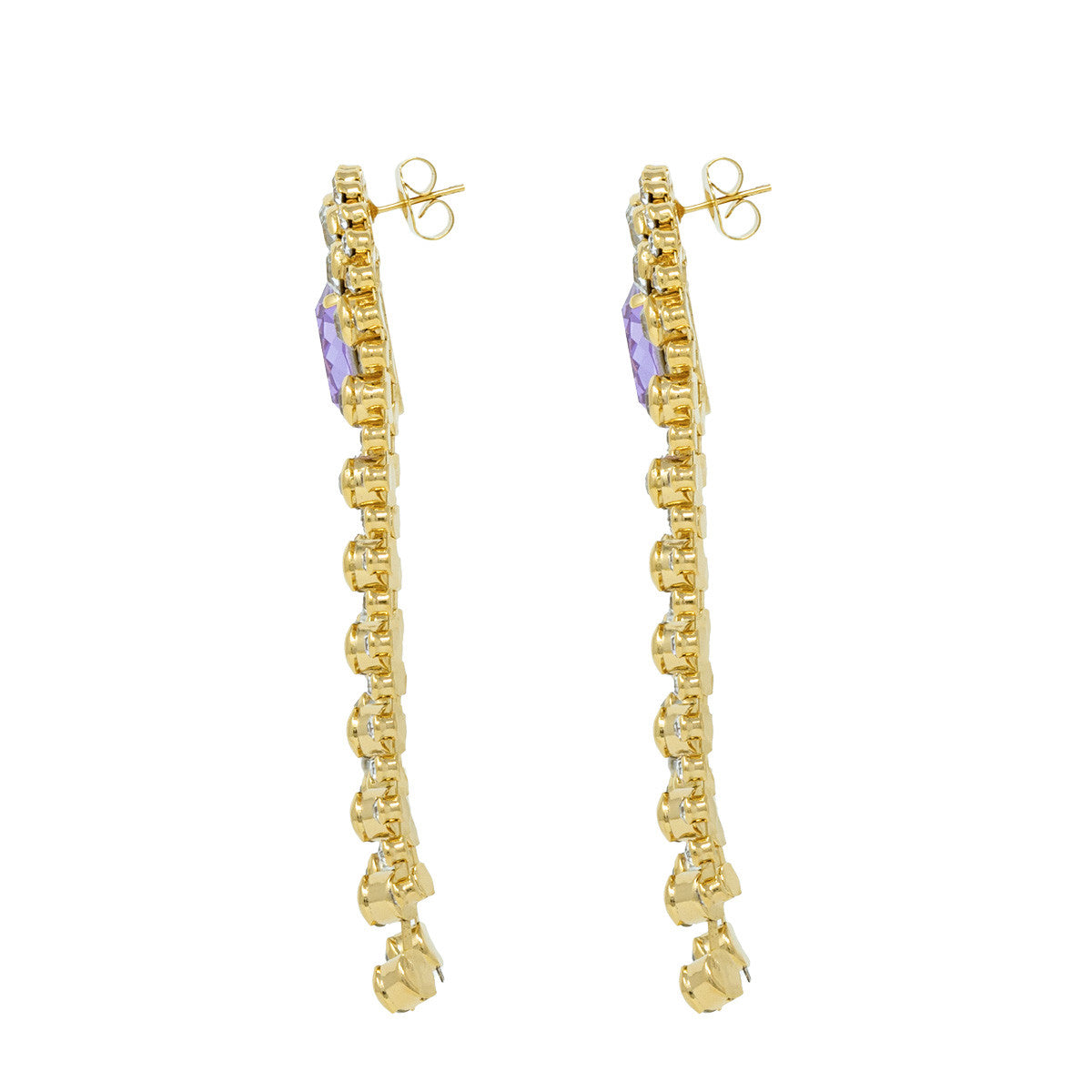 Orecchini Pendenti in Pietra e Strass Hypnotic