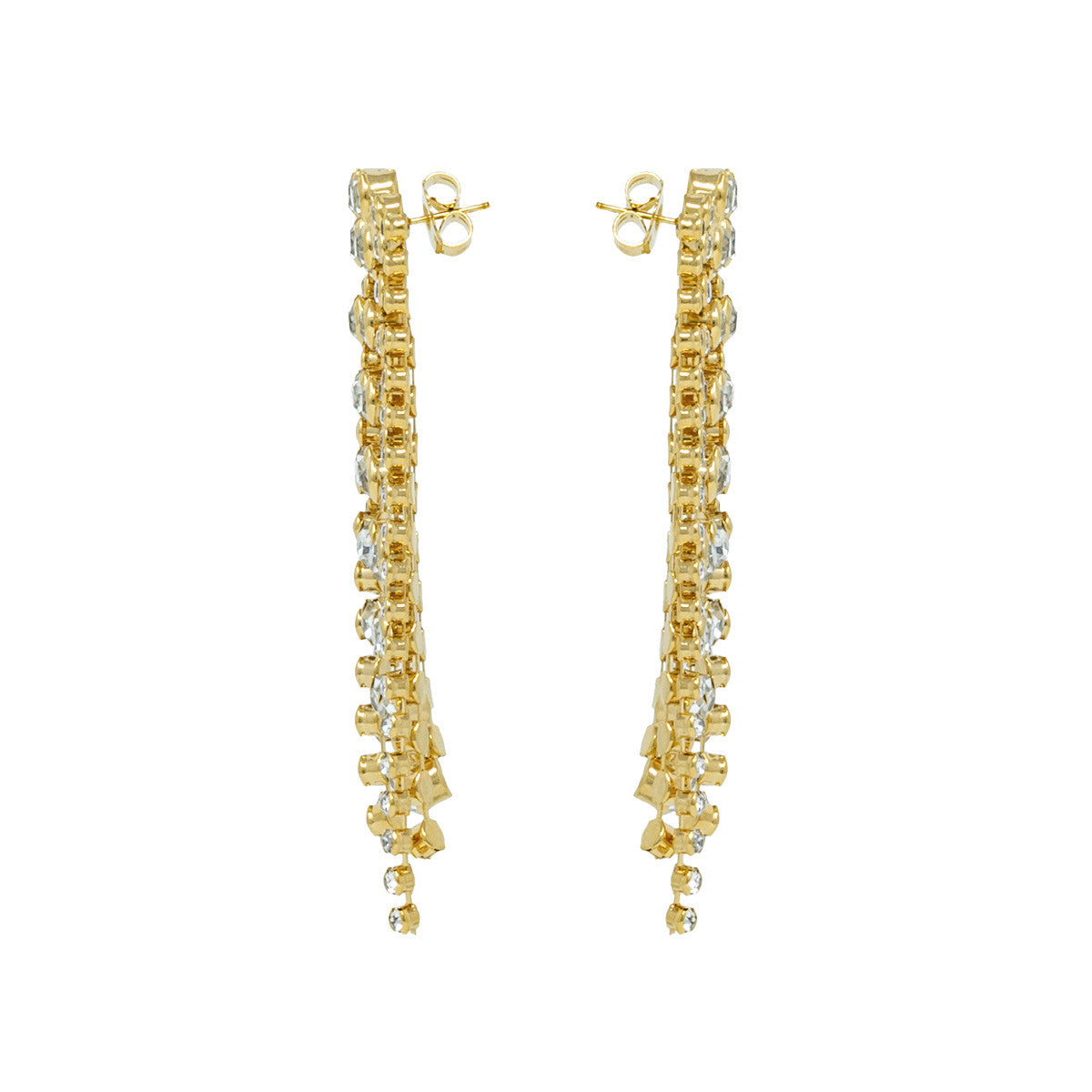 Orecchini Pendenti Strass Asymina