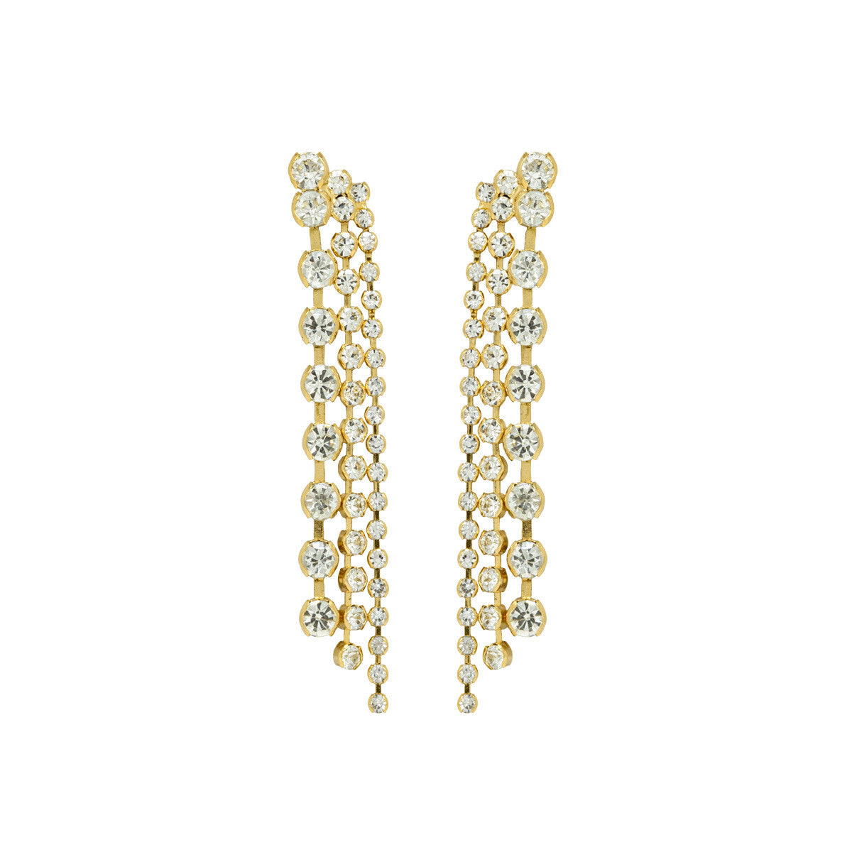 Orecchini Pendenti Strass Calypso