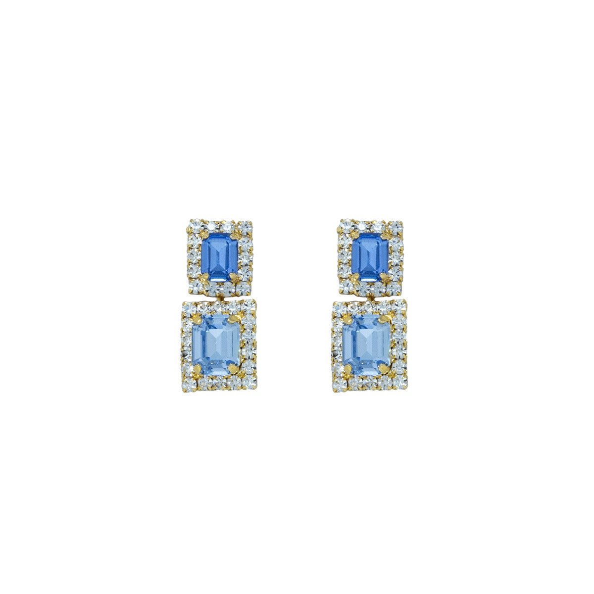 Orecchini Pendenti in Pietra e Strass Dual Wonderful Zirconia