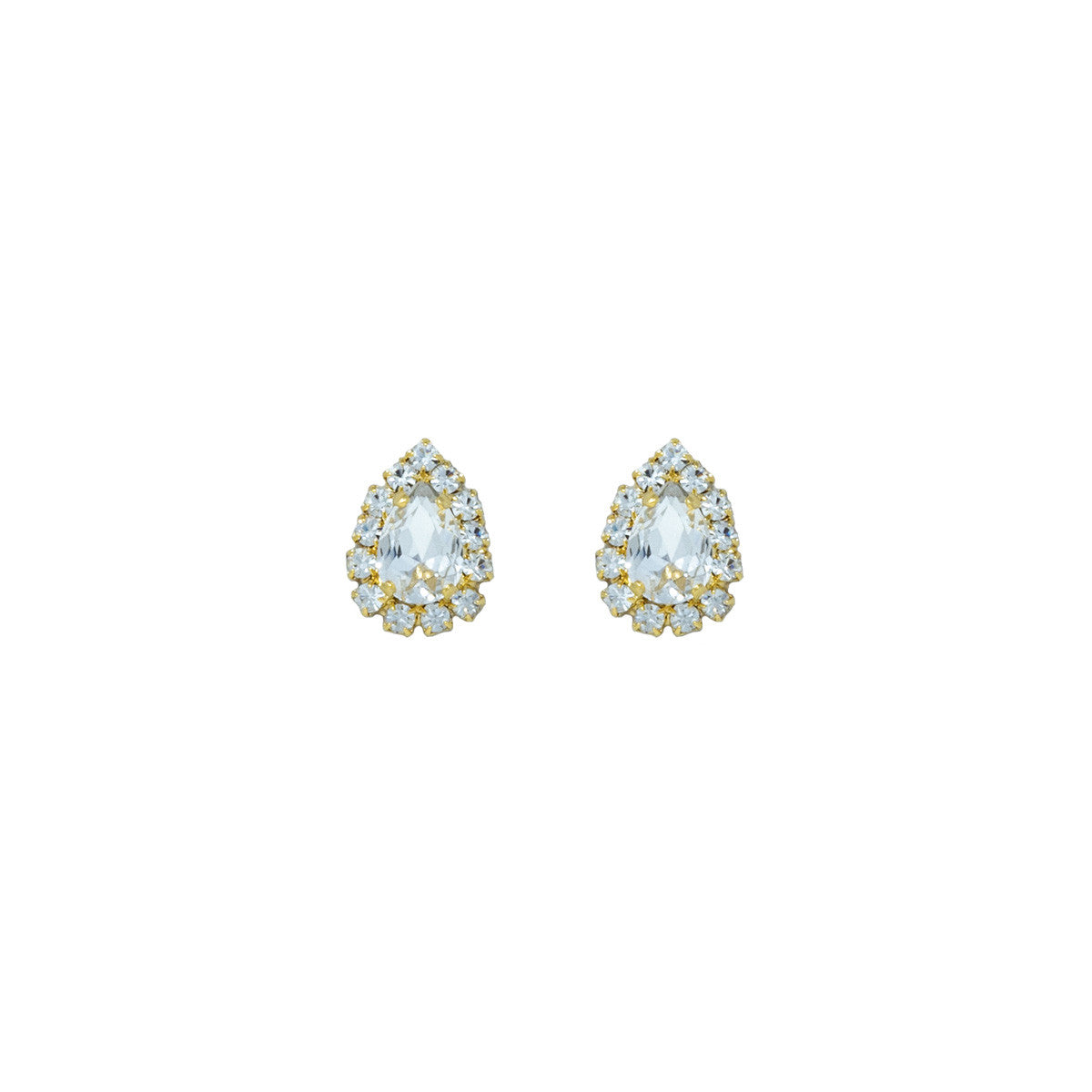 Orecchini a Lobo con Pietra e Strass Queenly