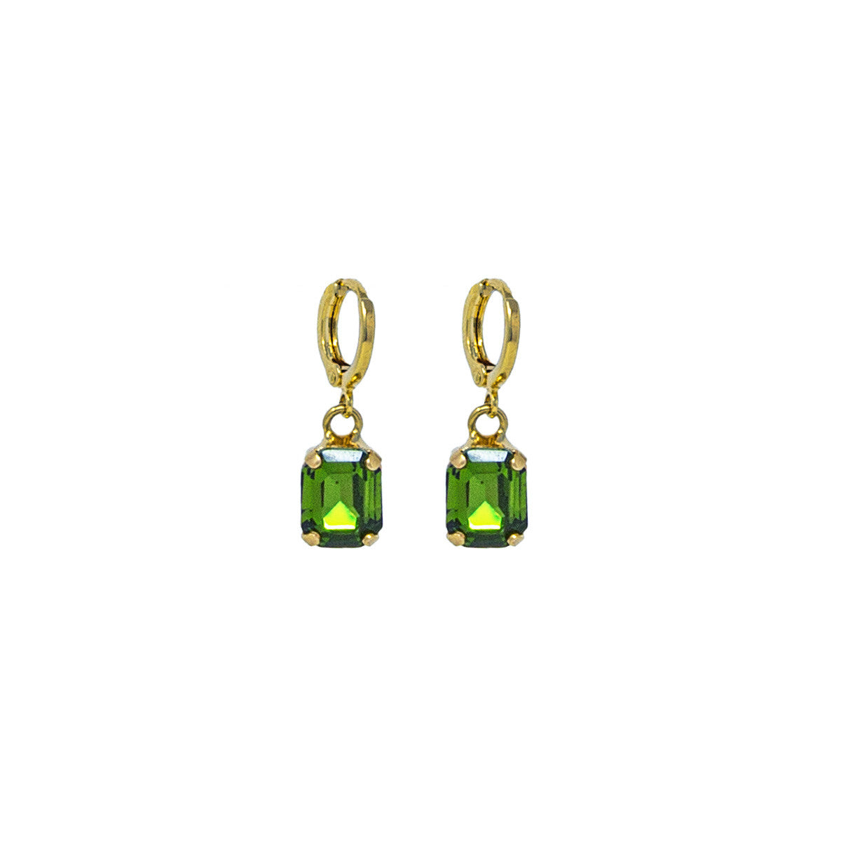 Orecchini Cerchietto con Pietra Hoops Solitarie